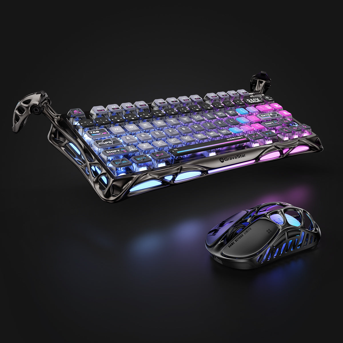 GravaStar Ultimate-Gaming-Set – Cyberpunk-Sonderedition
Futuristisches Gaming-Bundle mit Cyberpunk-Design für ultimative Gaming-Performance
Steigern Sie Ihr Gaming-Erlebnis mit dem GravaStar Ultimate-Gaming-Set Cyberpunk-Sonderedition – dem ultimativen Bundle für professionelle deutsche Gamer. Dieses exklusive Set vereint futuristisches Cyberpunk-Design mit modernster Gaming-Technologie und bietet alles, was Sie für dominantes Gaming benötigen.