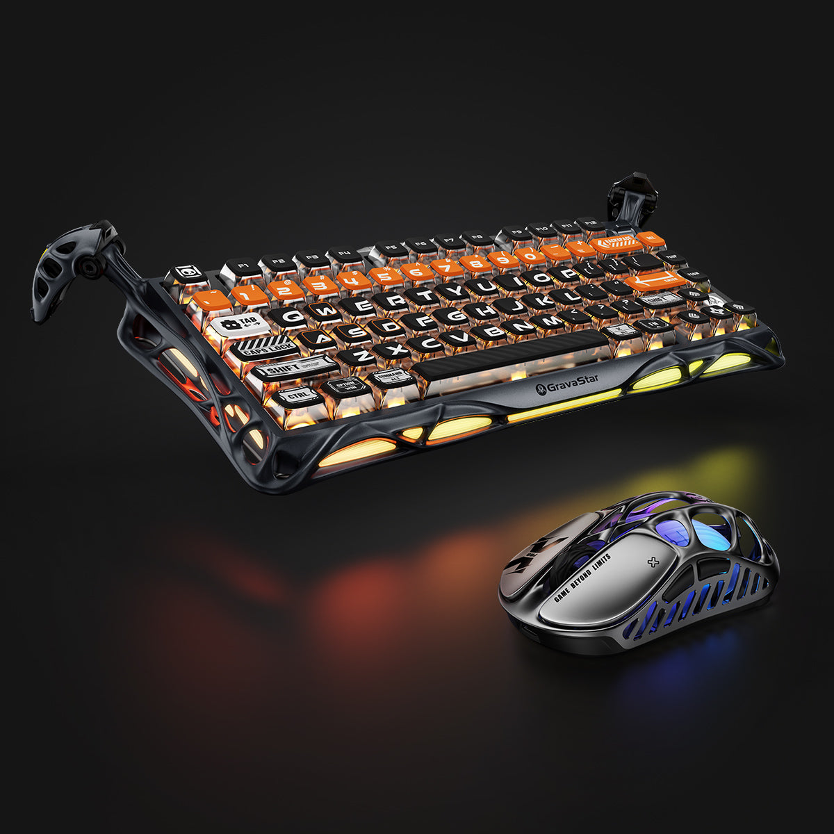 GravaStar Ultimate-Gaming-Set – Cyberlicht
Futuristisches Gaming-Bundle mit leuchtender Cyberlicht-Technologie für ultimative Performance
Steigern Sie Ihr Gaming-Erlebnis mit dem GravaStar Ultimate-Gaming-Set Cyberlicht – dem ultimativen Bundle für deutsche Gaming-Profis. Dieses exklusive Set vereint futuristische Cyberlicht-Technologie mit modernster Gaming-Performance und bietet alles, was Sie für dominantes Gaming benötigen.