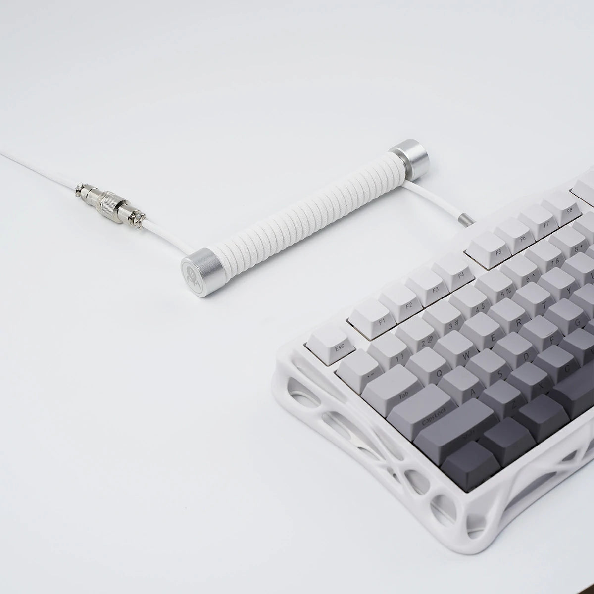 GravaStar Spiral-Aviator-USB-Kabel Schwarz-Weiß