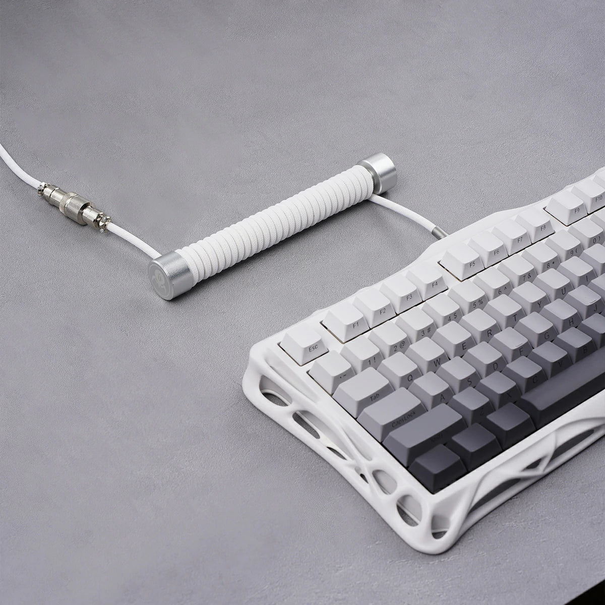 GravaStar Spiral-Aviator-USB-Kabel Schwarz-Weiß