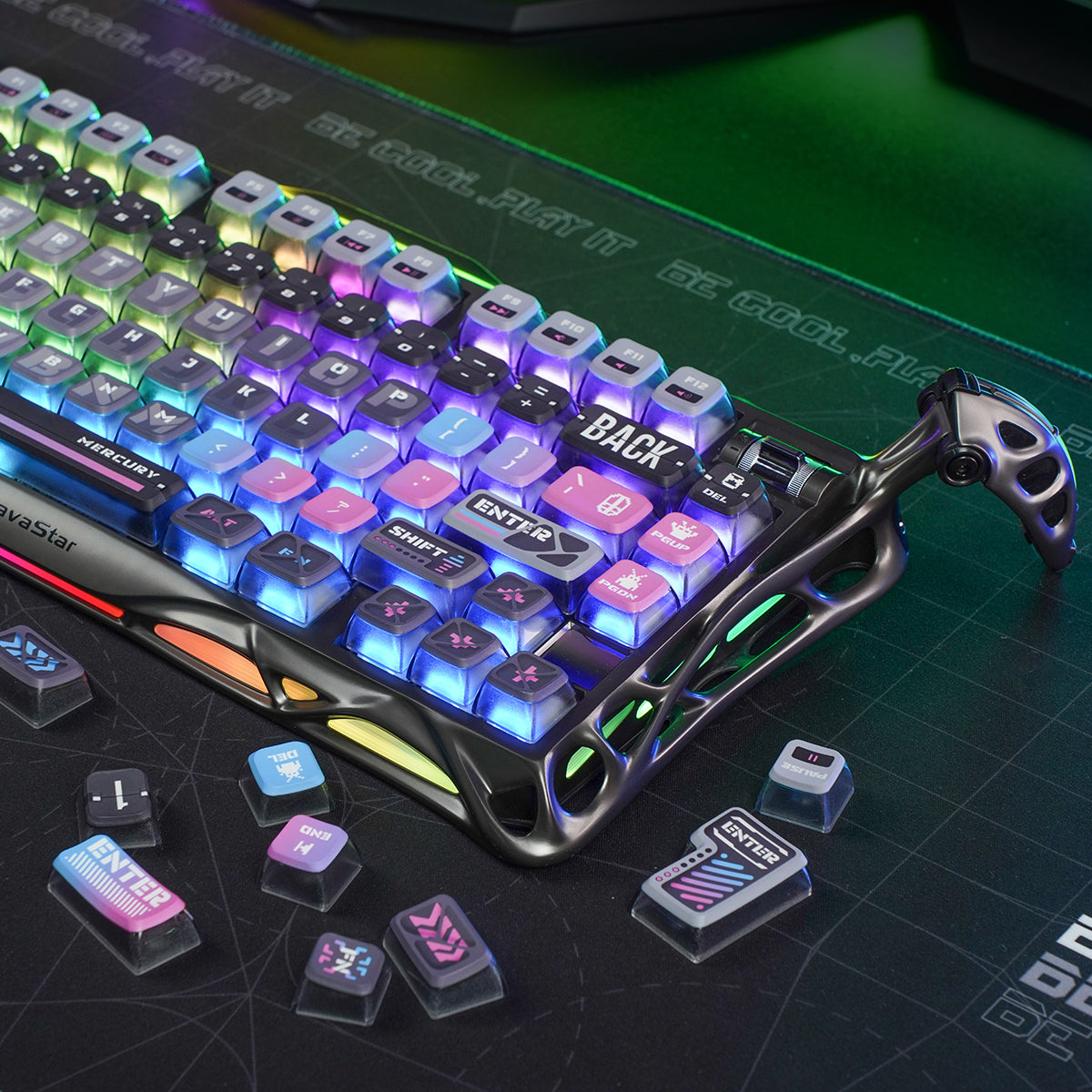 GravaStar Keycaps Cyberpunk Design (without keyboard)
