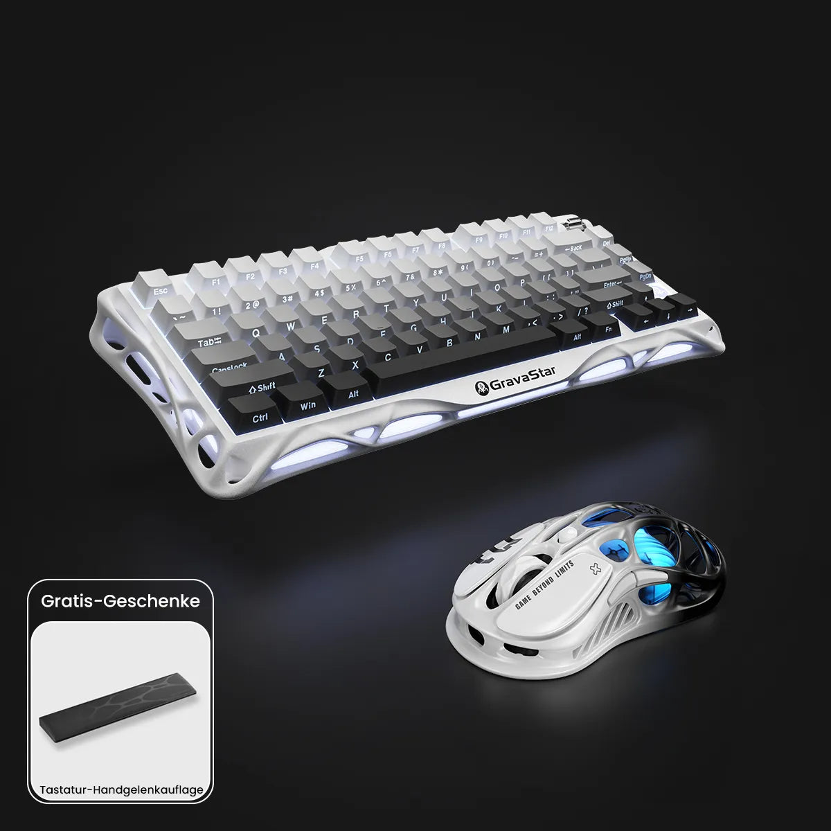 GravaStar Pro Gaming Set – Gradient White