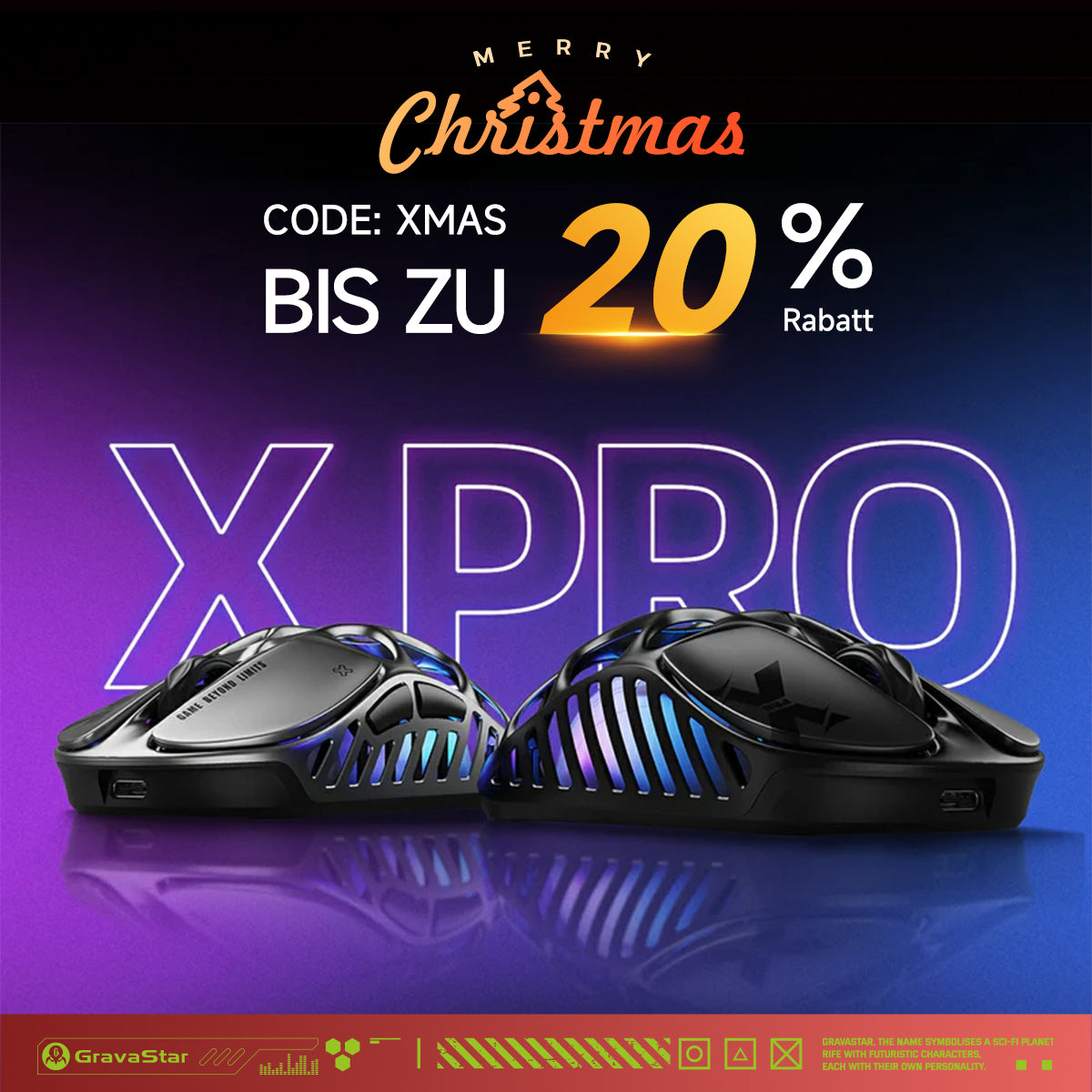 Mercury X Pro – 8K Kabellose Gaming-Maus