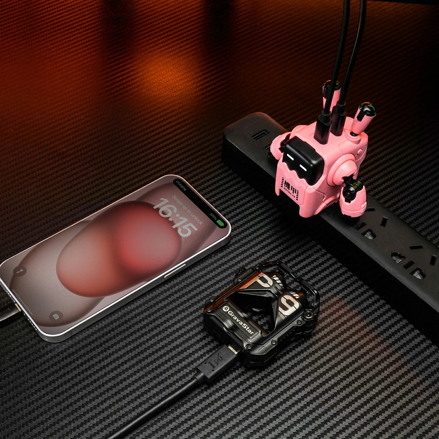 Delta35 GaN 35W Fast Charger โ Pink