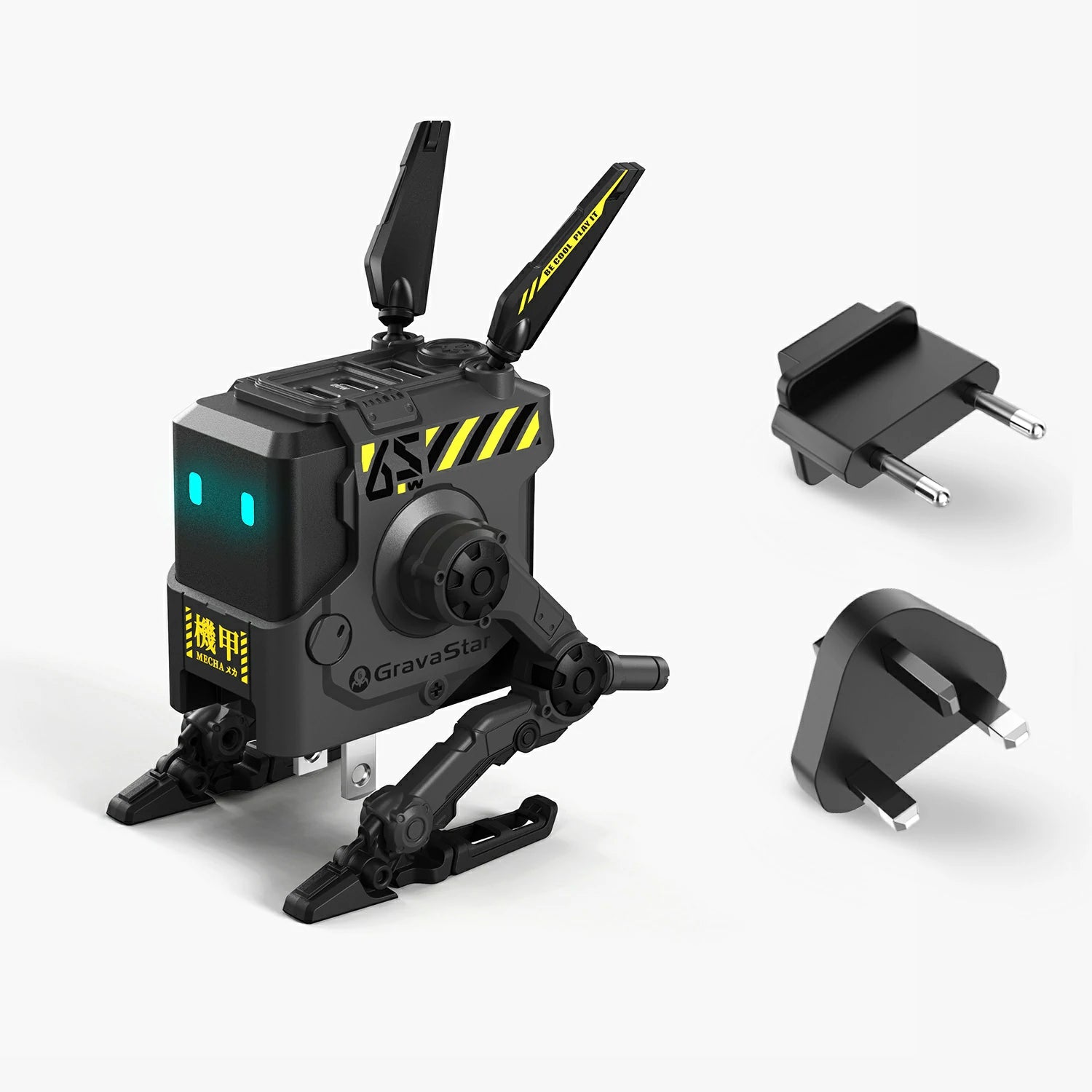 Alpha65 GaN 65W Fast Charger – Dark Grey