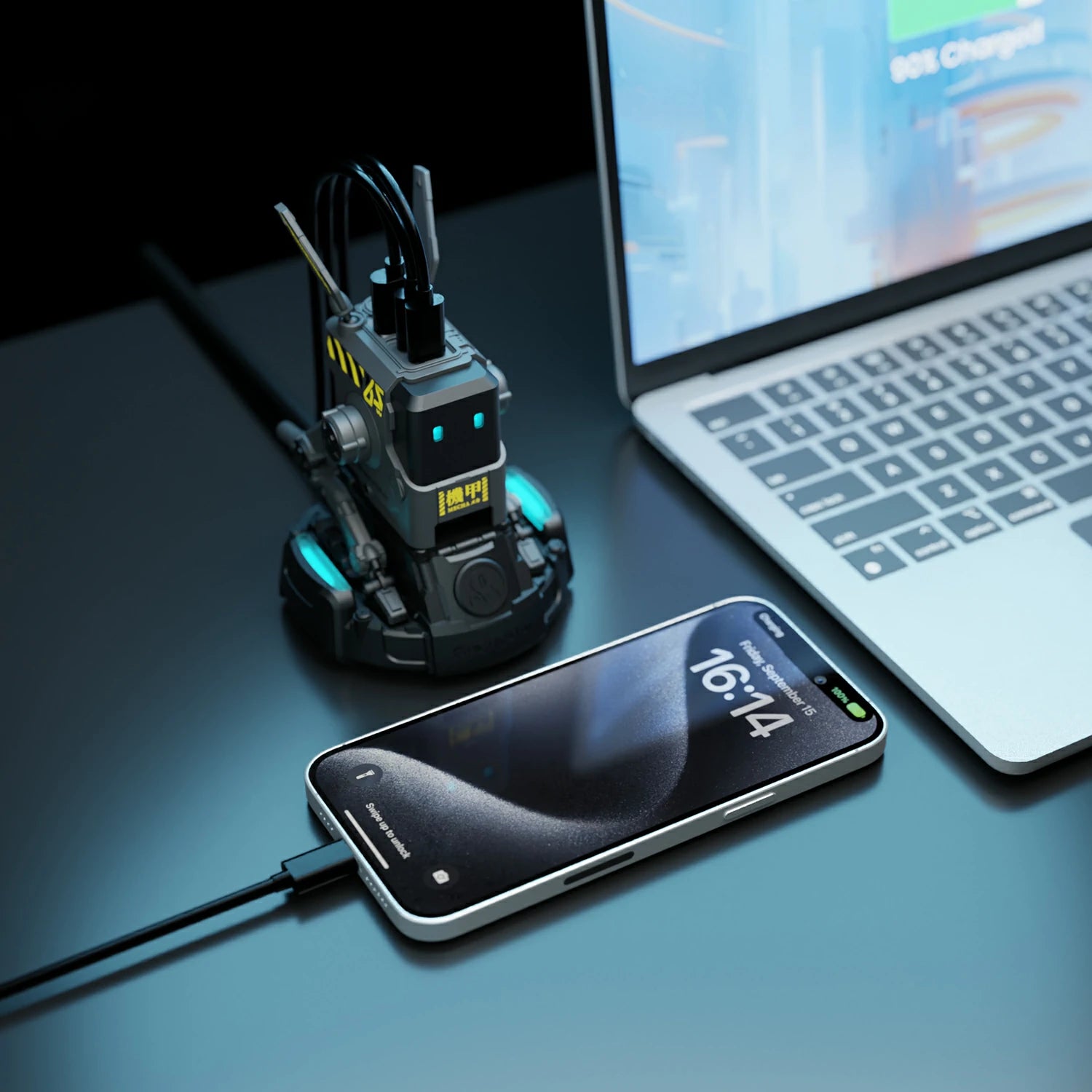 Alpha65 GaN 65W Fast Charger – Dark Grey