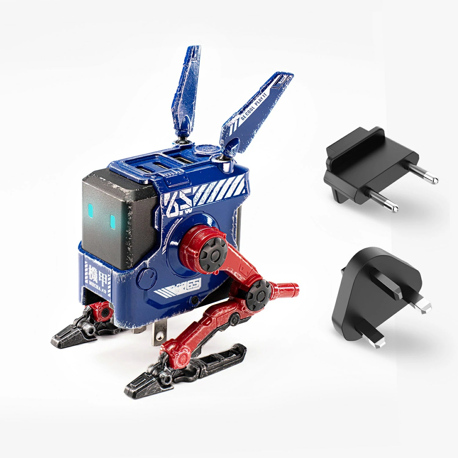 Alpha65 GaN-65W-Schnellladegerät – Kampfblau