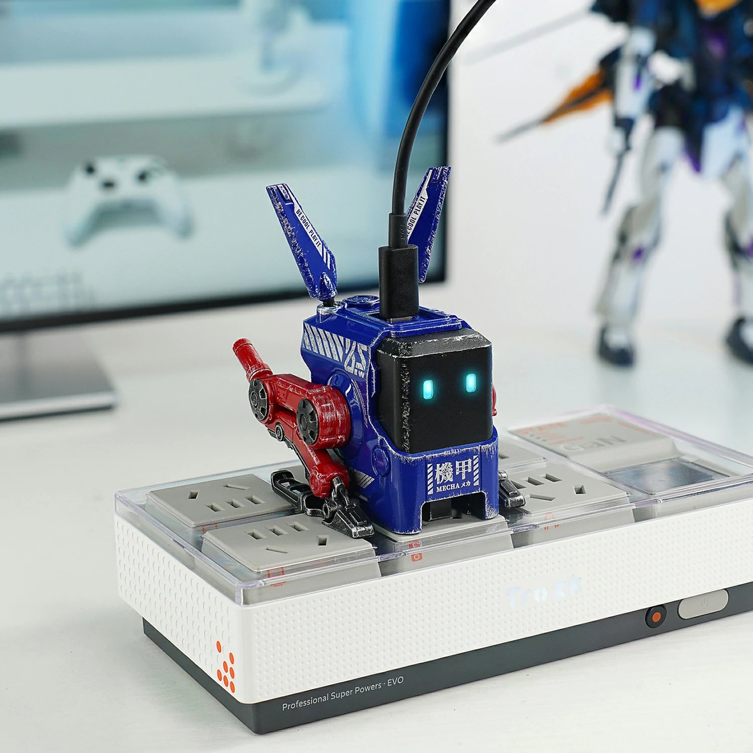 Alpha65 GaN-65W-Schnellladegerät – Kampfblau