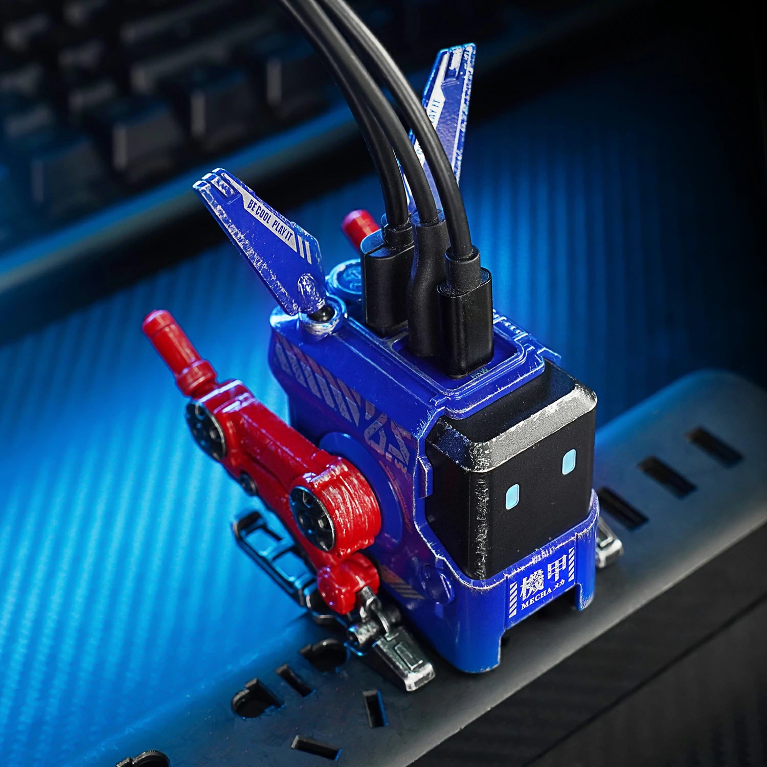 Alpha65 GaN-65W-Schnellladegerät – Kampfblau