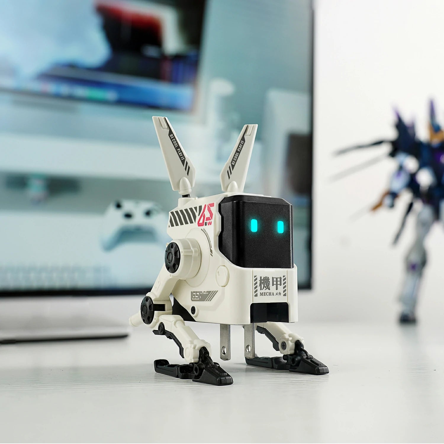 Alpha65 GaN-65W-Schnellladegerät – Morgen-weiß