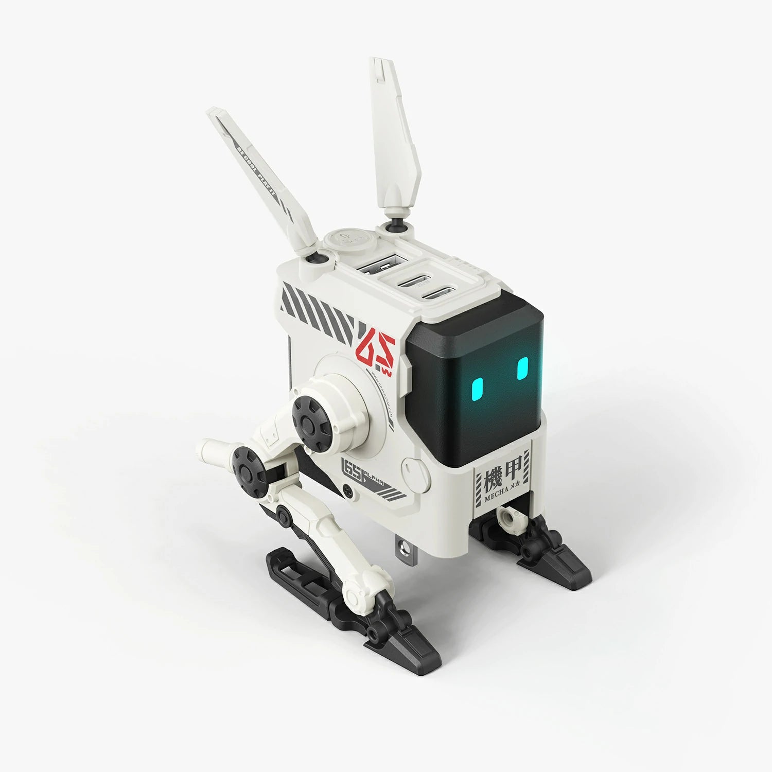 Alpha65 GaN-65W-Schnellladegerät – Morgen-weiß