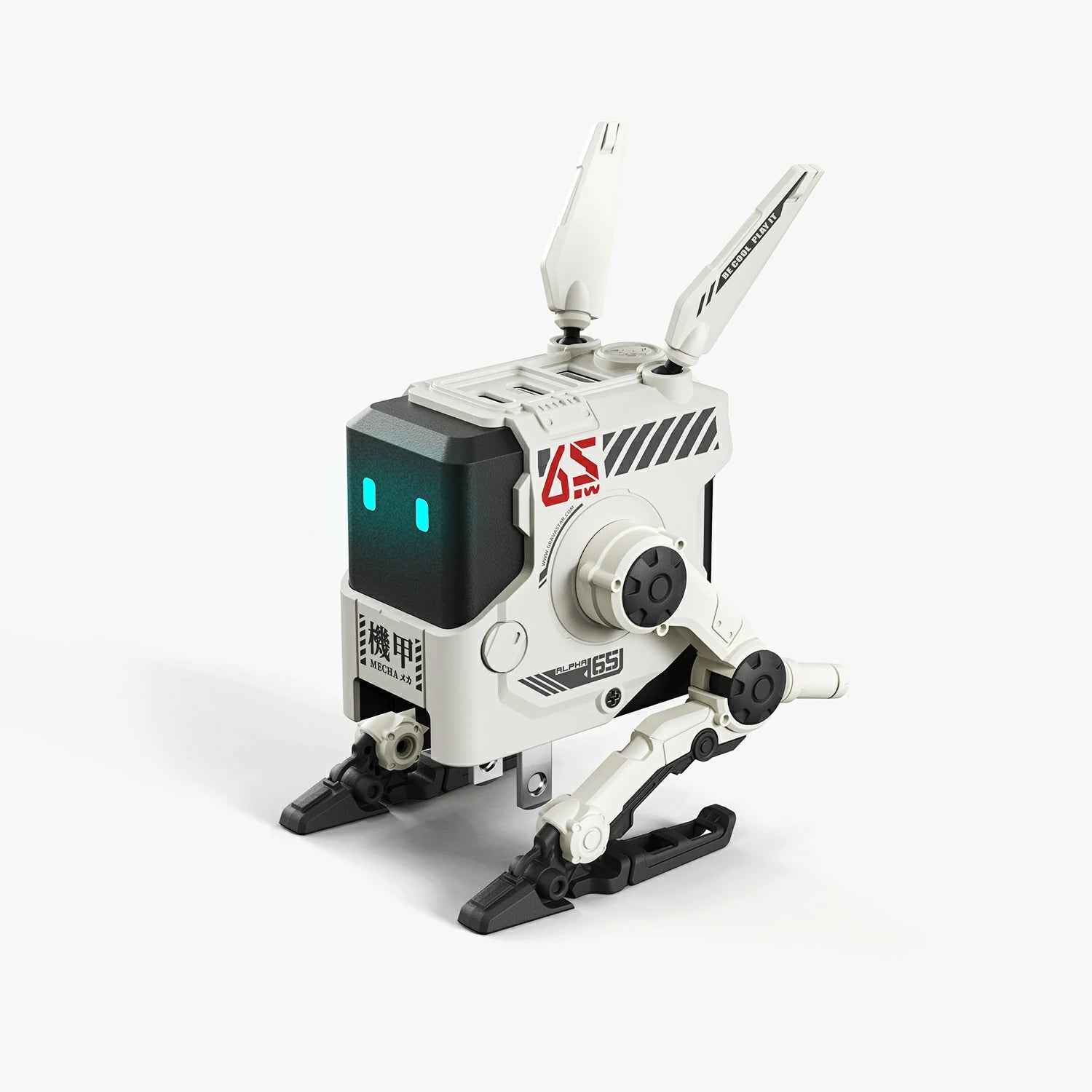 Alpha65 GaN-65W-Schnellladegerät – Morgen-weiß