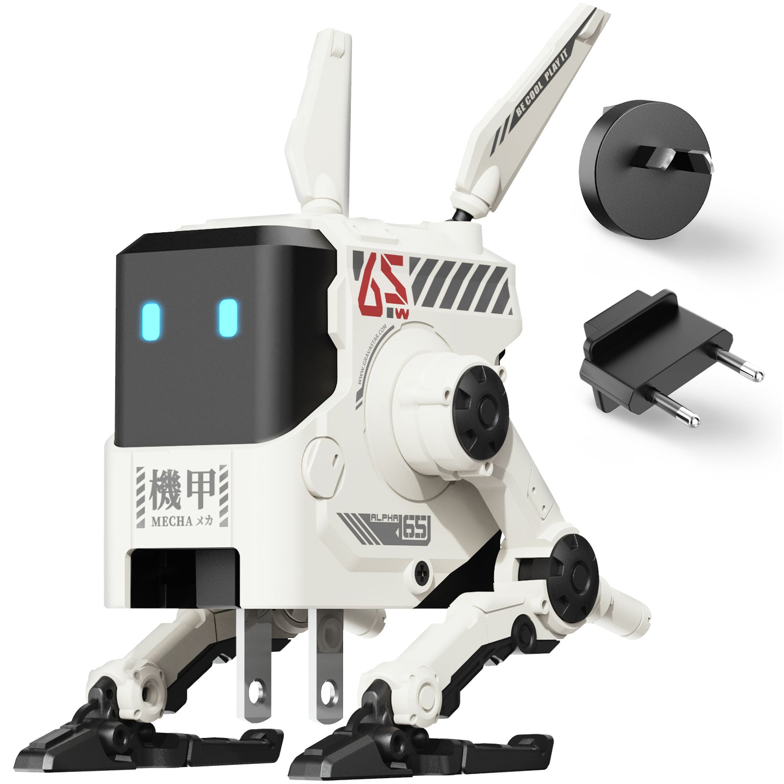 Alpha65 GaN-65W-Schnellladegerät – Morgen-weiß