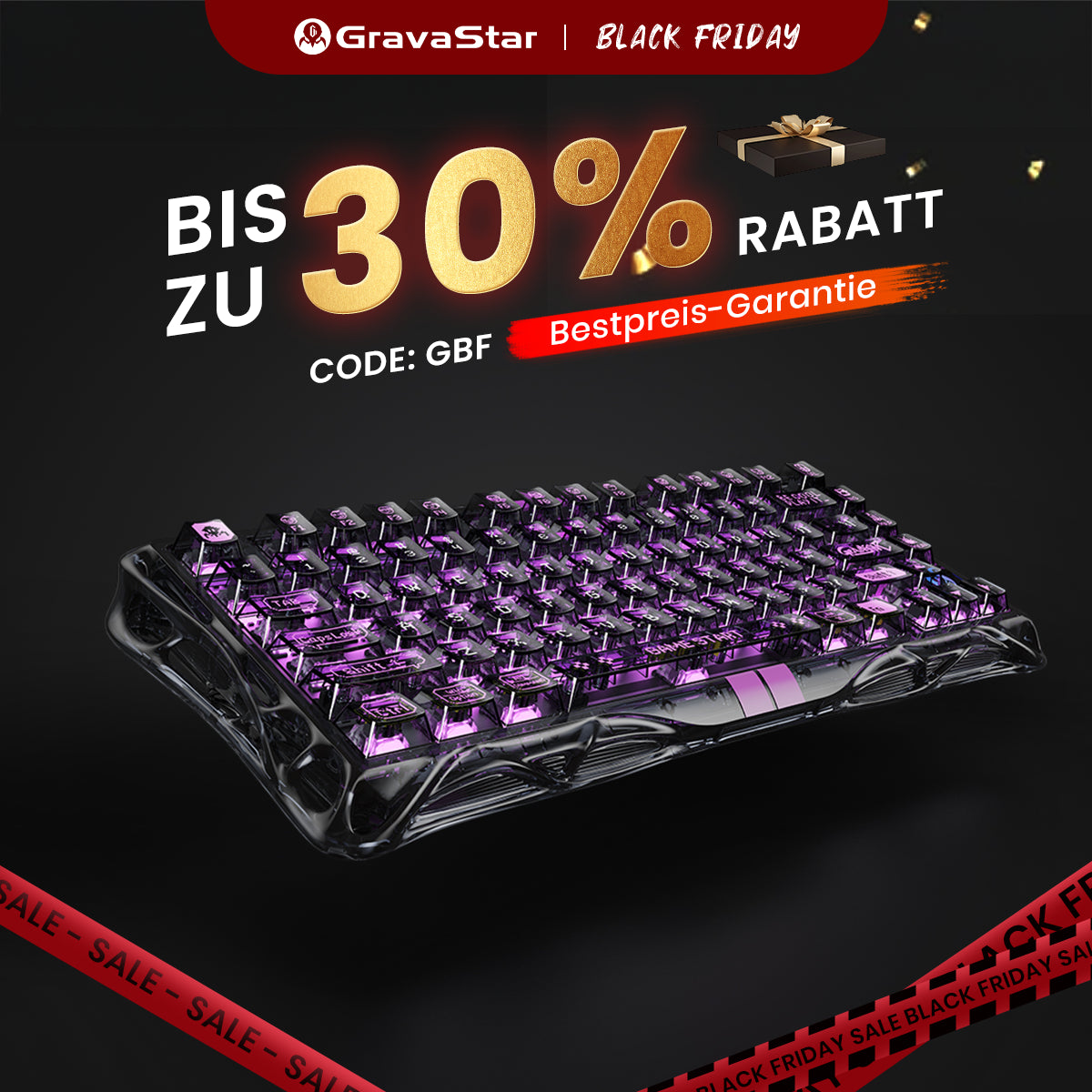 Mercury V75 Lite – Transparent-Schwarz