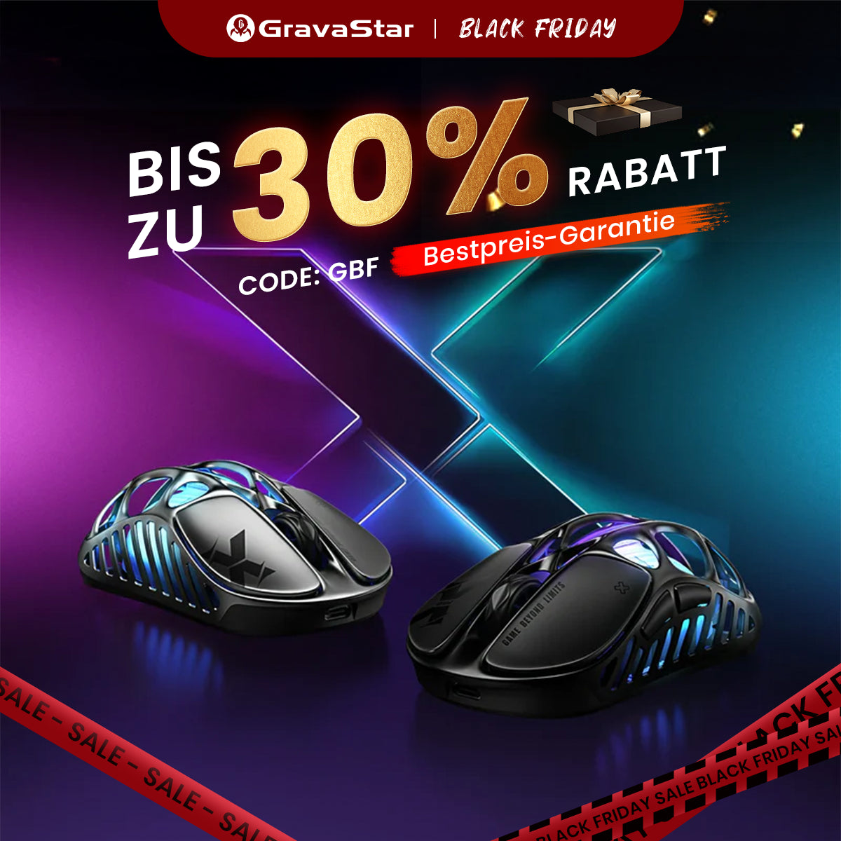 Mercury X – Kabellose Gaming-Maus