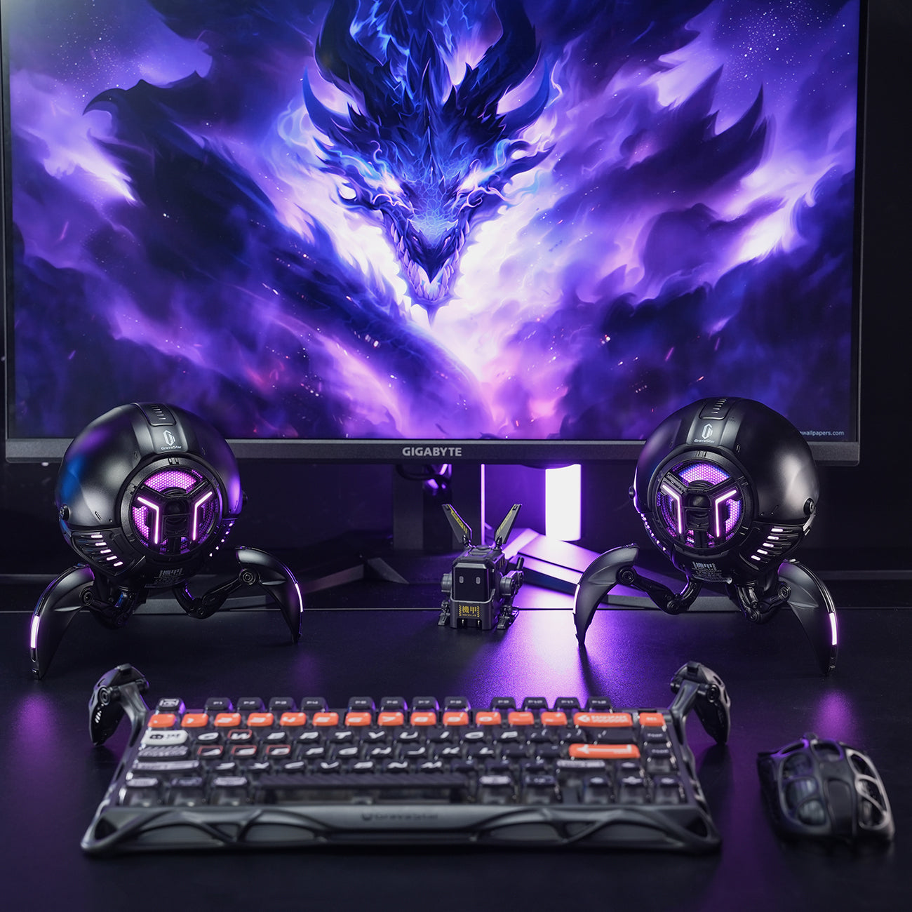 GravaStar Mars Pro Gaming-Lautsprecher Set - Schwarz
Premium Stereo Gaming-Lautsprecher Set in klassischem Schwarz für professionelle Gaming-Setups
Erleben Sie Gaming-Audio der Spitzenklasse mit dem GravaStar Mars Pro Gaming-Lautsprecher Set in elegantem Schwarz. Dieses premium Stereo-Set vereint kraftvollen Sound mit zeitlosem schwarzen Design – perfekt für deutsche Gamer, die Wert auf professionelle Optik und außergewöhnliche Audioqualität legen.