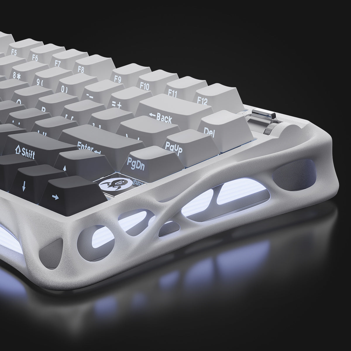 Mercury K1 Gaming-Tastatur – Verlauf-Weiß
Stilvolle 75% mechanische Gaming-Tastatur in elegantem Verlauf-Weiß mit Gradient-Design und RGB-Beleuchtung
Erleben Sie Gaming in seiner reinsten Form mit der Mercury K1 in elegantem Verlauf-Weiß. Diese stilvolle Gaming-Tastatur vereint minimalistisches Gradient-Design mit professioneller Performance – perfekt für deutsche Gamer, die Wert auf Ästhetik und Funktionalität legen.