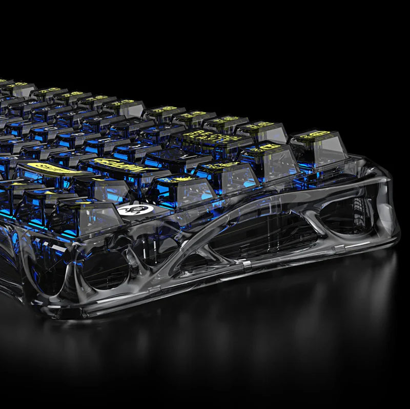 Mercury K1 Lite Gaming-Tastatur – Transparent-Schwarz
Kompakte 75% mechanische Gaming-Tastatur mit transparentem Design und 8000mAh Langzeit-Akku
Entdecken Sie die perfekte Balance zwischen Stil und Leistung mit der Mercury K1 Lite in elegantem Transparent-Schwarz. Diese kompakte 75% Gaming-Tastatur vereint futuristisches transparentes Design mit professioneller Gaming-Performance – perfekt für deutsche Gamer, die Wert auf Effizienz und Ästhetik legen.