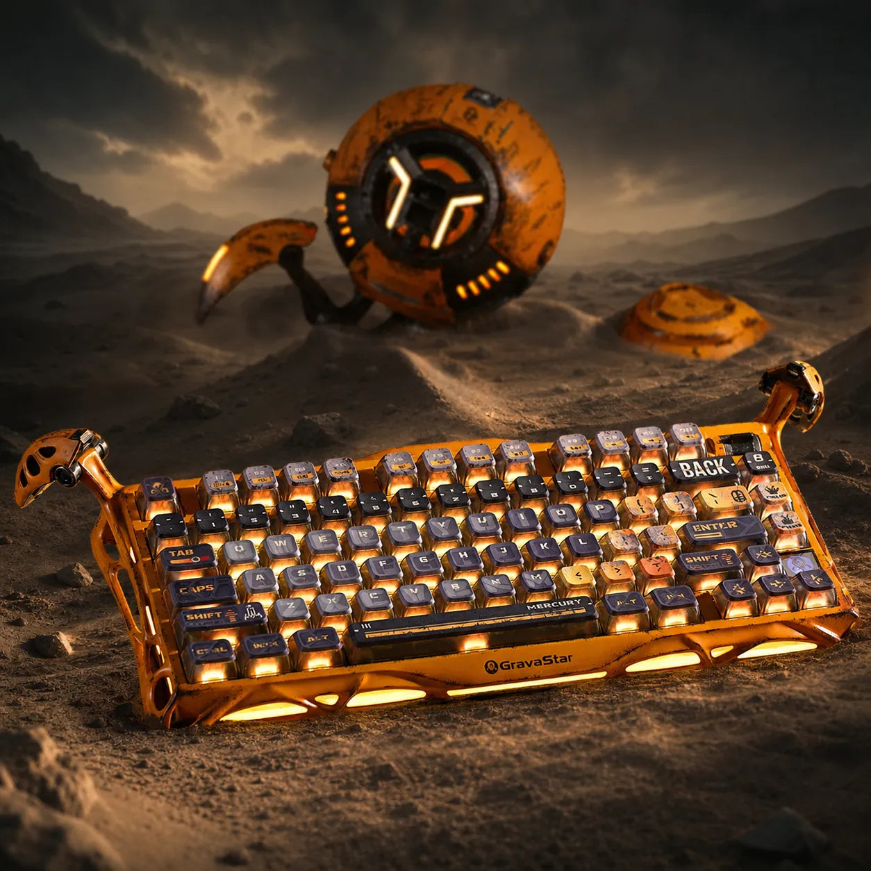GravaStar Mechanische Gaming-Tastatur mit Hot-Swap-PCB, Custom Switches und Thocky Tipp-Sound