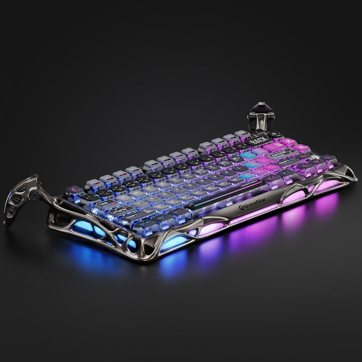 Mercury K1 Pro Gaming-Tastatur – Cyberpunk-Sonderedition
Limitierte 75% mechanische Gaming-Tastatur mit dystopischem Cyberpunk-Design und futuristischer RGB-Neon-Beleuchtung
Willkommen in der Zukunft des Gamings! Die Mercury K1 Pro Cyberpunk-Sonderedition vereint dystopische Ästhetik mit modernster Gaming-Technologie. Diese limitierte Edition ist mehr als eine Tastatur – sie ist Ihr Schlüssel zur digitalen Rebellion und perfekt für deutsche Gaming-Rebellen.