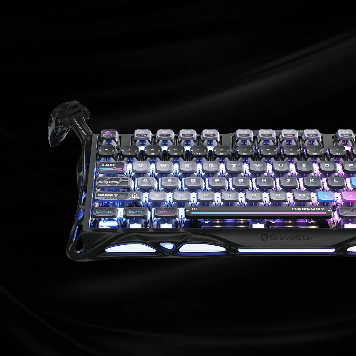 Mercury K1 Pro Gaming-Tastatur – Galaxie-Schwarz
Premium 75% mechanische Gaming-Tastatur in mystischem Galaxie-Schwarz mit kosmischen Sterneneffekten und Hot-Swap Technologie
Tauchen Sie ein in die Unendlichkeit des Gamings mit der Mercury K1 Pro in mystischem Galaxie-Schwarz. Diese Premium-Gaming-Tastatur vereint kosmische Ästhetik mit erdgebundener Präzision für ein Gaming-Erlebnis jenseits aller Grenzen – perfekt für deutsche Gaming-Enthusiasten, die nach den Sternen greifen.