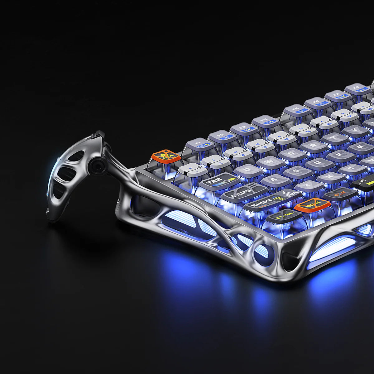 Mercury K1 Pro Gaming-Tastatur – Weltraum-Silber
Premium 75% mechanische Gaming-Tastatur in futuristischem Weltraum-Silber mit Hot-Swap Technologie
Entdecken Sie Gaming-Perfektion in ihrer elegantesten Form mit der Mercury K1 Pro in futuristischem Weltraum-Silber. Diese premium 75% mechanische Gaming-Tastatur vereint interstellares Design mit modernster Gaming-Technologie – perfekt für deutsche Gaming-Profis, die Wert auf Stil und Performance legen.