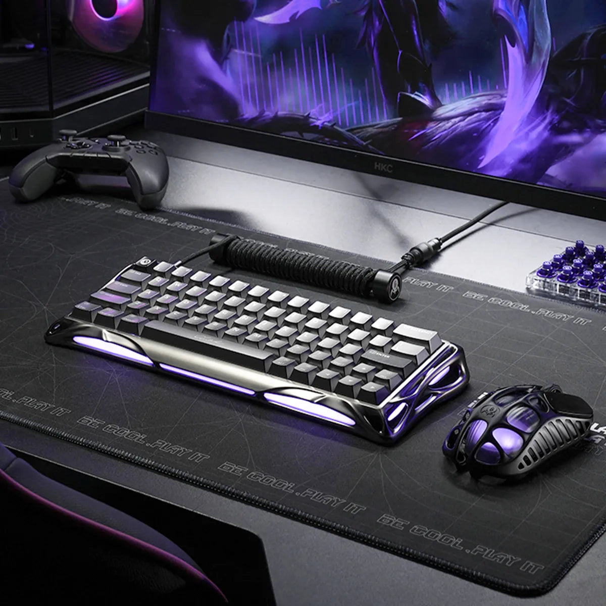 GravaStar V60 Pro Deluxe-Gaming-Komplettset mit Tastenkappen-Set