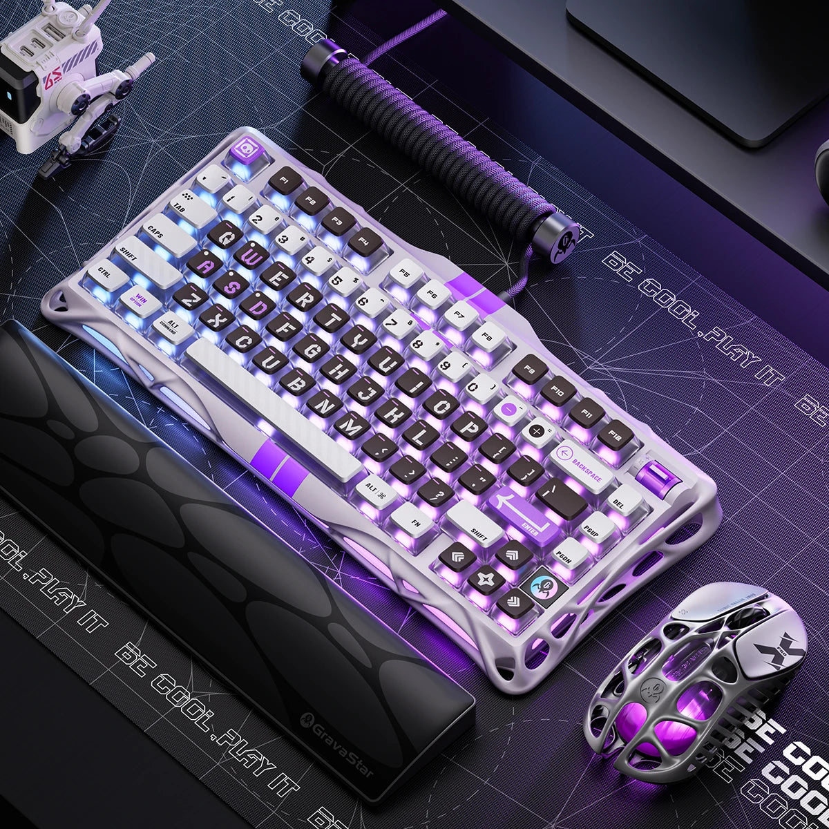 Mercury V75 Gaming-Tastatur – Stealth-Schwarz/Mecha-Grau
Premium 75% Hall-Effekt Gaming-Tastatur in Stealth-Schwarz und Mecha-Grau mit magnetischen Gateron Jade Pro-Schaltern und 8000Hz Polling-Rate
Erleben Sie Gaming-Performance der nächsten Generation mit der Mercury V75 in elegantem Stealth-Schwarz oder kraftvollem Mecha-Grau. Diese revolutionäre Hall-Effekt Gaming-Tastatur vereint High-End-Design mit modernster Magnet-Schalter-Technologie – perfekt für deutsche Gaming-Profis und Esports-Enthusiasten.