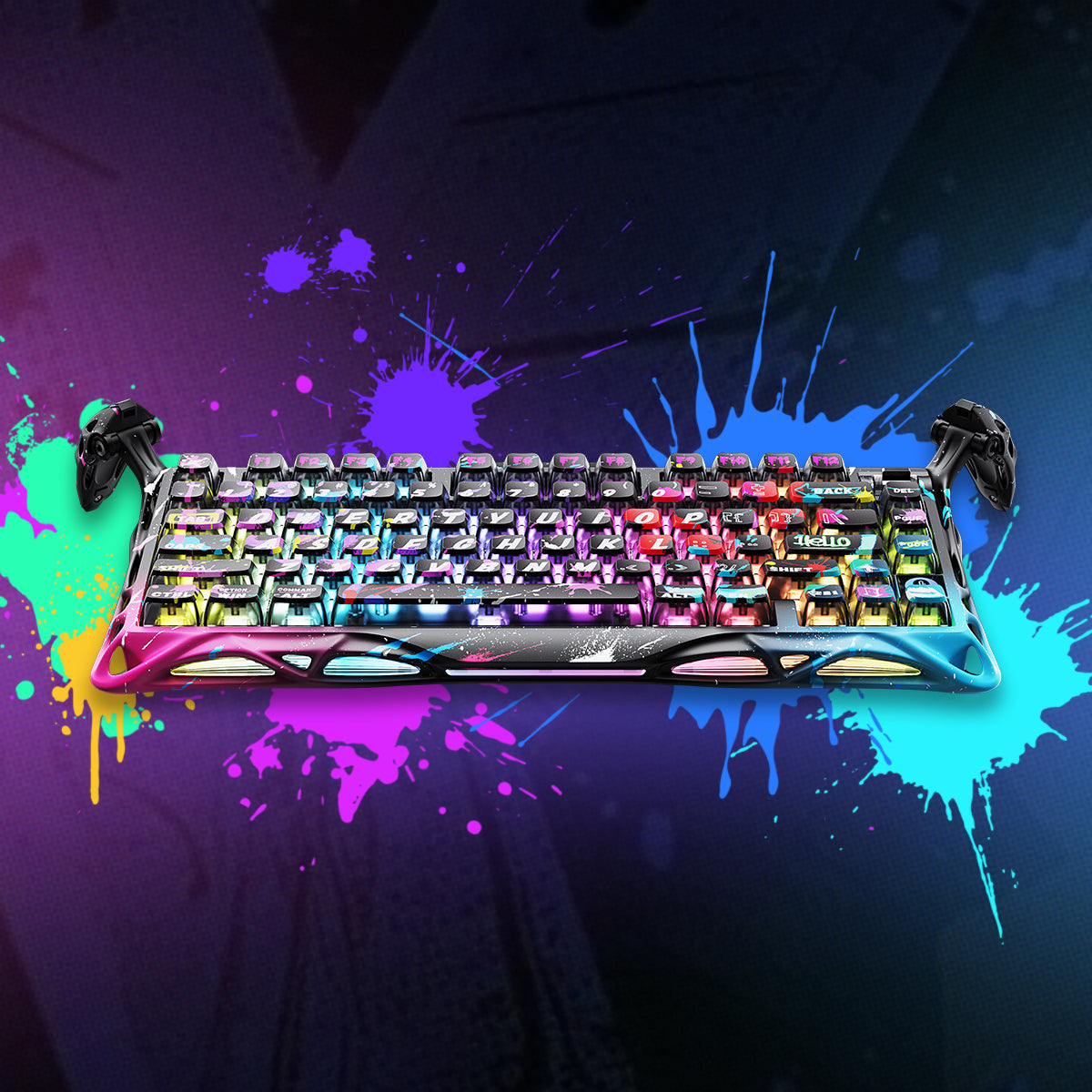 Mercury V75 Pro Gaming-Tastatur – Neon-Graffiti Sonderedition
Limitierte 75% Hall-Effekt Gaming-Tastatur in spektakulärem Neon-Graffiti Design mit 8000Hz Polling-Rate, UV-reaktiver Beschichtung und Sammler-Edition Extras
Entdecken Sie die Mercury V75 Pro Neon-Graffiti Sonderedition – wo urbane Street Art auf modernste Gaming-Technologie trifft. Diese einzigartige limitierte Gaming-Tastatur verwandelt Ihren Gaming-Setup in ein lebendiges Kunstwerk – perfekt für deutsche Gaming-Enthusiasten, Street Art Lieb