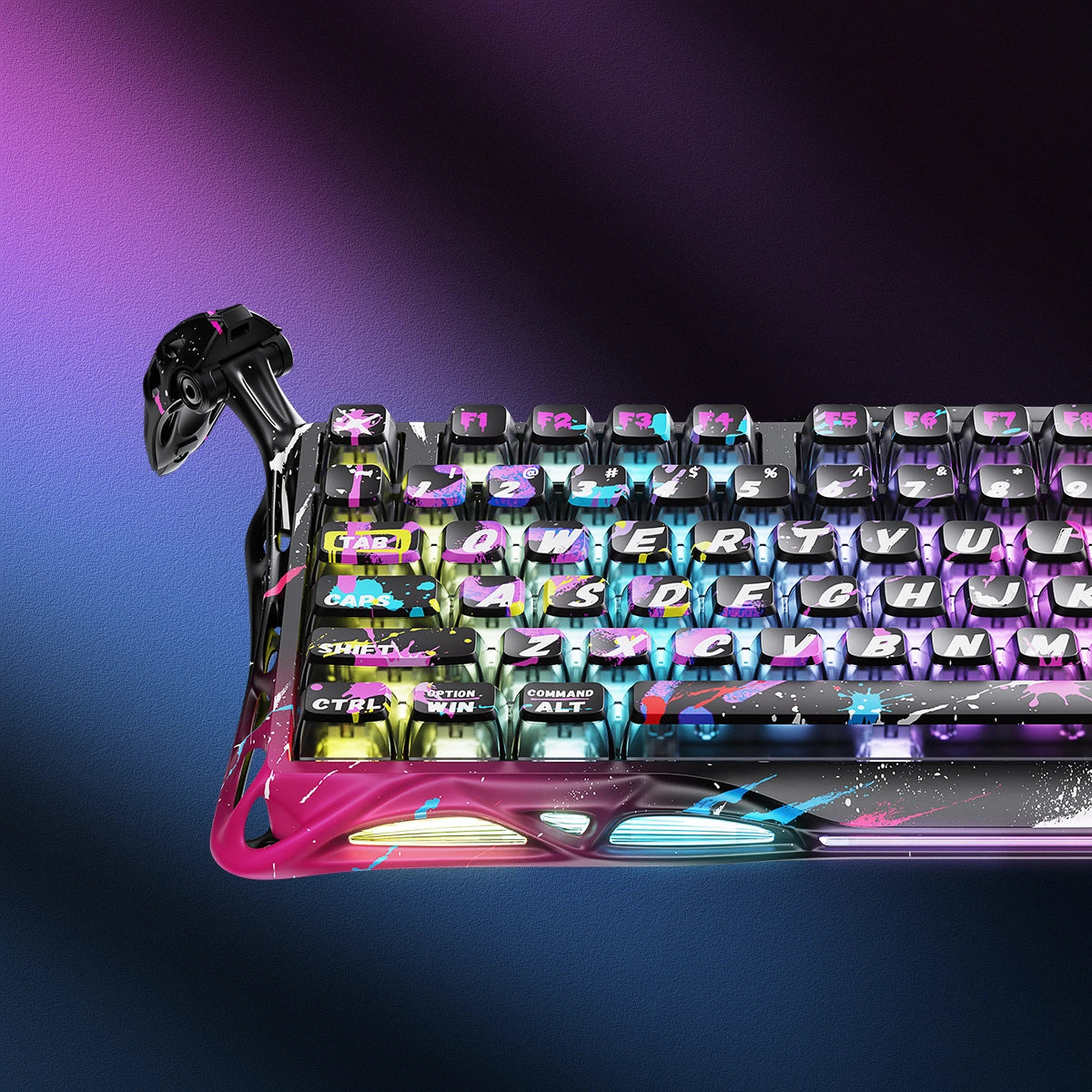 Mercury V75 Pro Gaming-Tastatur – Neon-Graffiti Sonderedition
Limitierte 75% Hall-Effekt Gaming-Tastatur in spektakulärem Neon-Graffiti Design mit 8000Hz Polling-Rate, UV-reaktiver Beschichtung und Sammler-Edition Extras
Entdecken Sie die Mercury V75 Pro Neon-Graffiti Sonderedition – wo urbane Street Art auf modernste Gaming-Technologie trifft. Diese einzigartige limitierte Gaming-Tastatur verwandelt Ihren Gaming-Setup in ein lebendiges Kunstwerk – perfekt für deutsche Gaming-Enthusiasten, Street Art Lieb