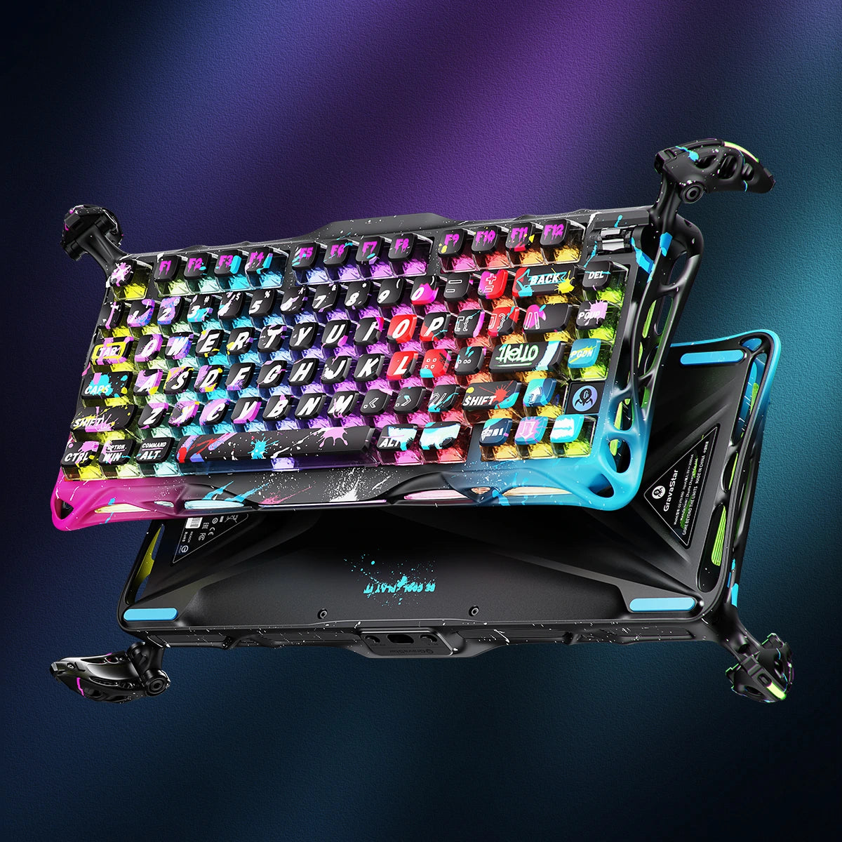 Mercury V75 Pro Gaming-Tastatur – Neon-Graffiti Sonderedition
Limitierte 75% Hall-Effekt Gaming-Tastatur in spektakulärem Neon-Graffiti Design mit 8000Hz Polling-Rate, UV-reaktiver Beschichtung und Sammler-Edition Extras
Entdecken Sie die Mercury V75 Pro Neon-Graffiti Sonderedition – wo urbane Street Art auf modernste Gaming-Technologie trifft. Diese einzigartige limitierte Gaming-Tastatur verwandelt Ihren Gaming-Setup in ein lebendiges Kunstwerk – perfekt für deutsche Gaming-Enthusiasten, Street Art Lieb