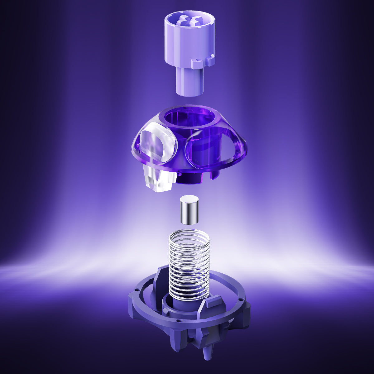 GravaStar UFO Magnetic Switch - Hall Effect Switches for V Series (Purple/Silver)