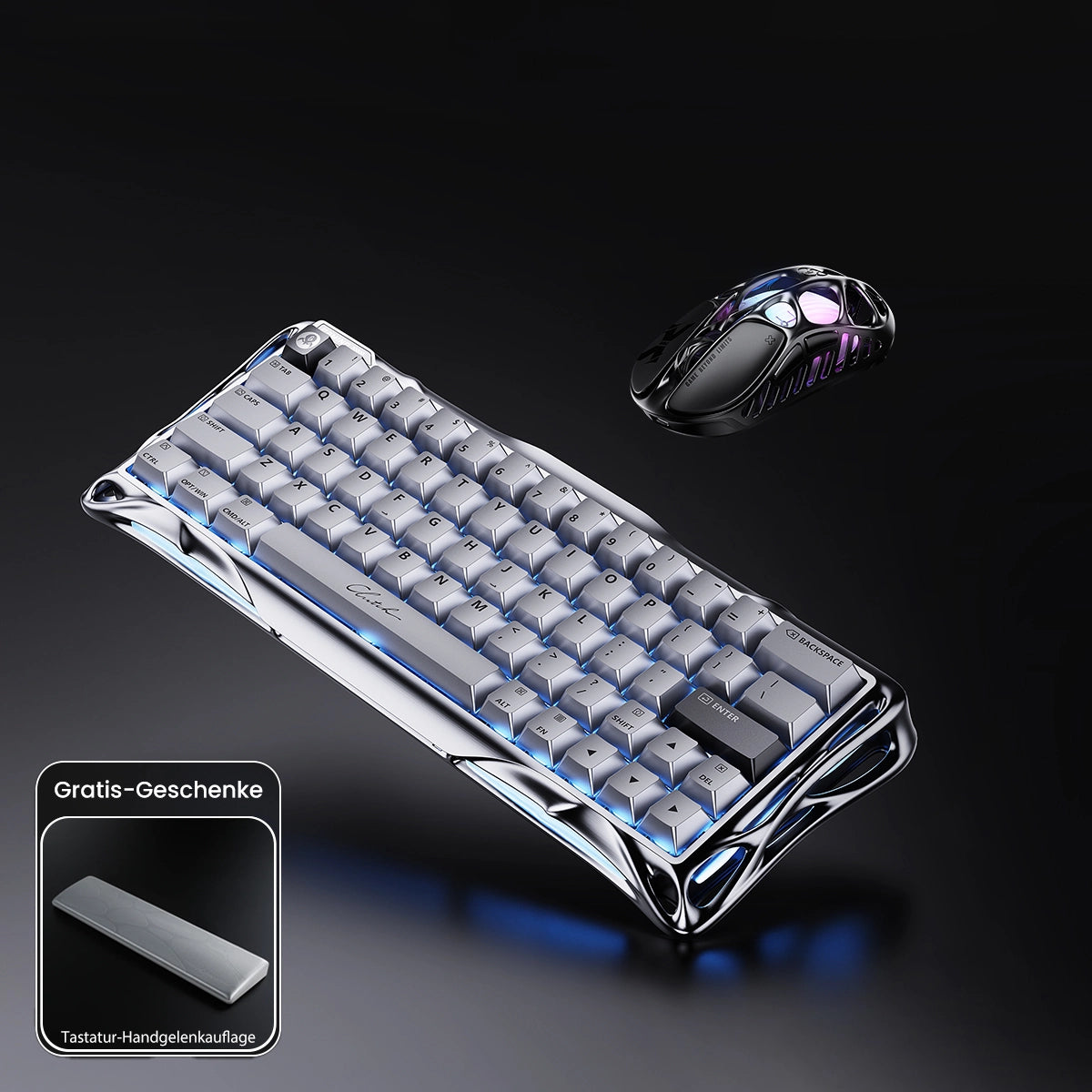 GravaStar V60 Pro Deluxe-Gaming-Komplettset mit Tastenkappen-Set