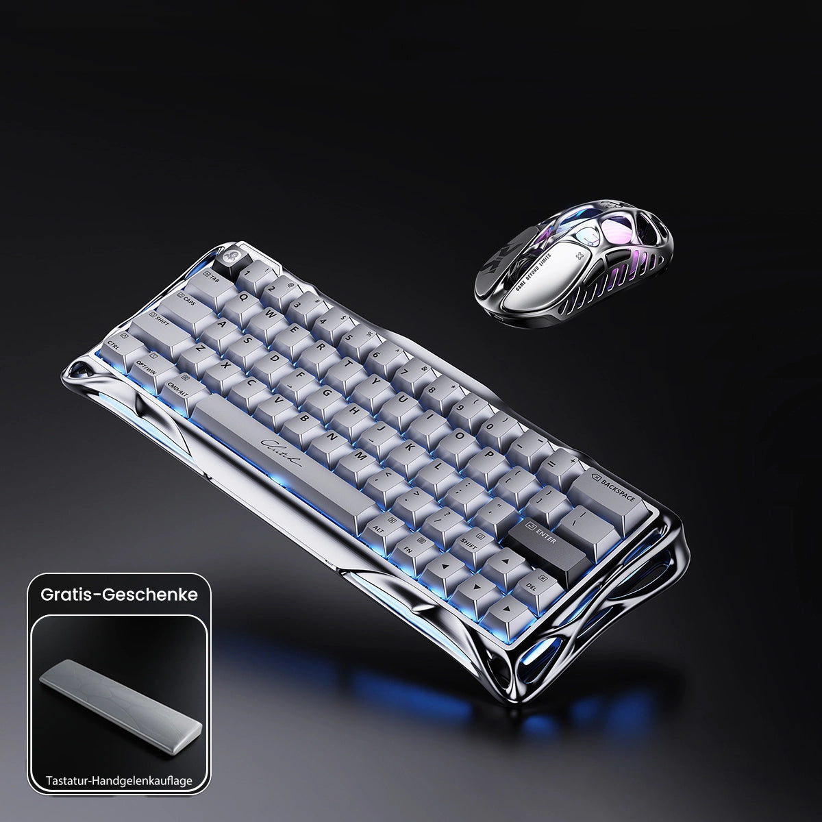 GravaStar V60 Pro Deluxe-Gaming-Komplettset mit Tastenkappen-Set