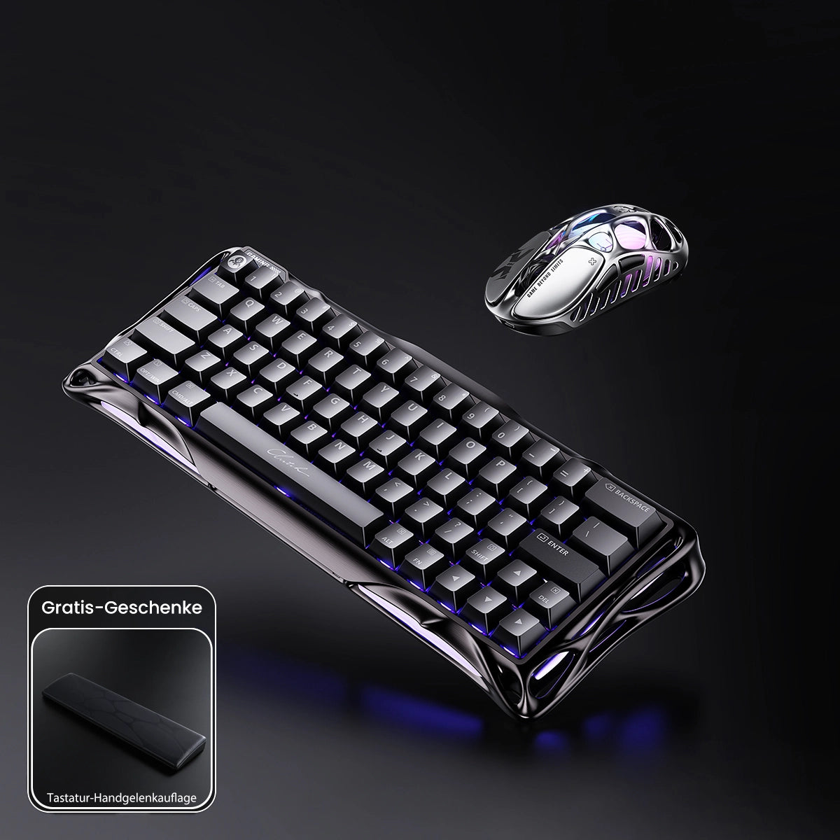 GravaStar V60 Pro Deluxe-Gaming-Komplettset mit Tastenkappen-Set