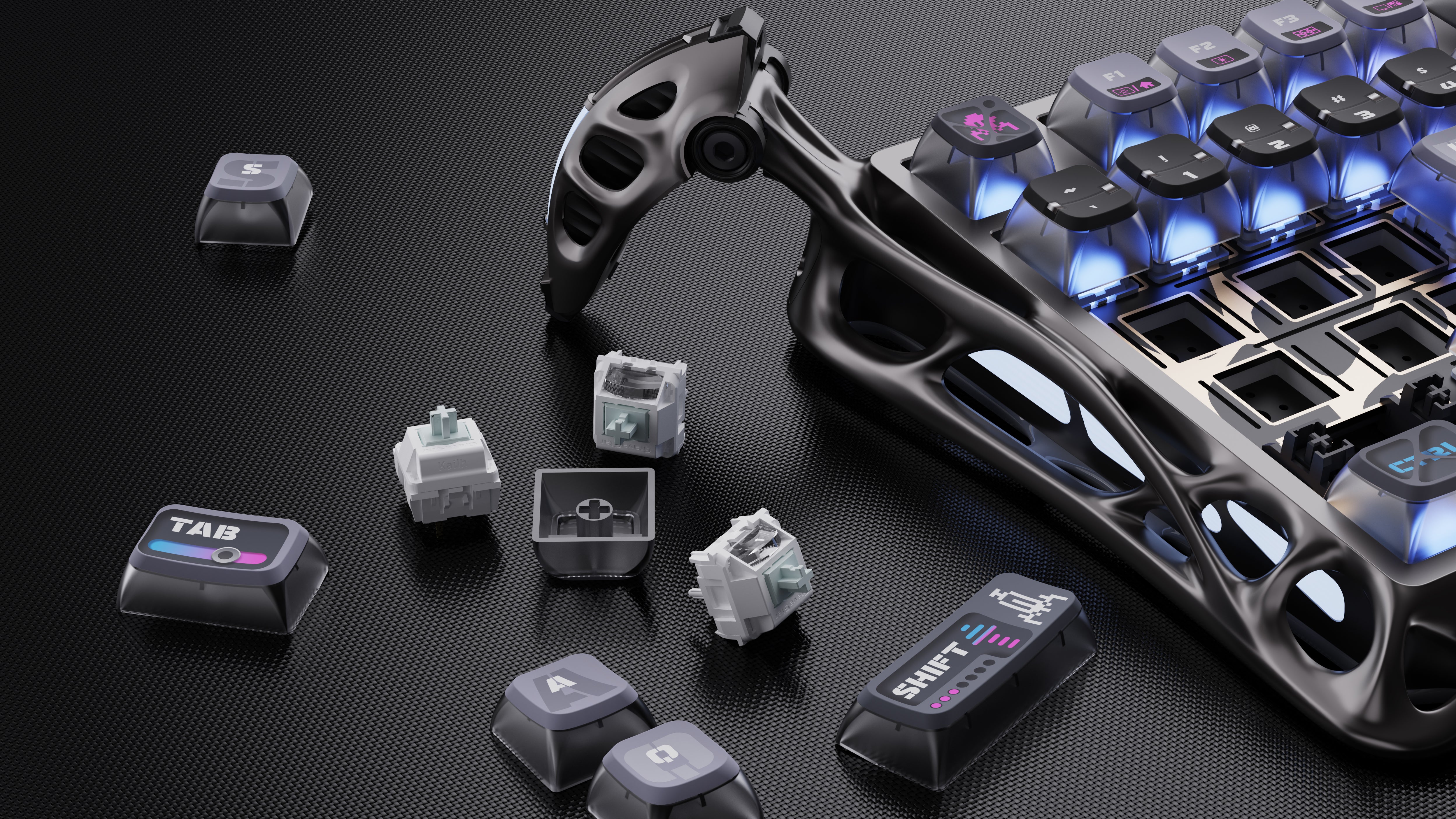 gravastar-mercury-k1-pro-cyberpunk-edition-75-percent-mechanische-tastatur-fur-pc-gaming-mit-RGB-Beleuchtung-aluminium-alloy-chassis-und-kailh-linearschaltern