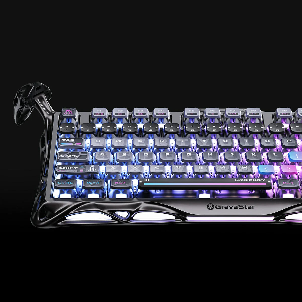 gravastar-mercury-k1-pro-cyberpunk-edition-75-percent-mechanische-tastatur-fur-pc-gaming-mit-RGB-Beleuchtung-aluminium-alloy-chassis-und-kailh-linearschaltern