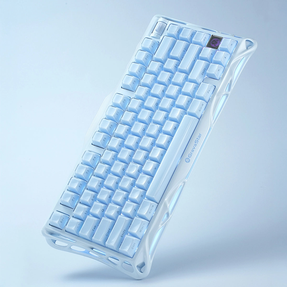 US配列メカニカルキーボード 水色 K1 Mercury GravaStar Amazon.com: Gaming Mechanical Wireless Pro K1 Mercury GravaStar キーボード