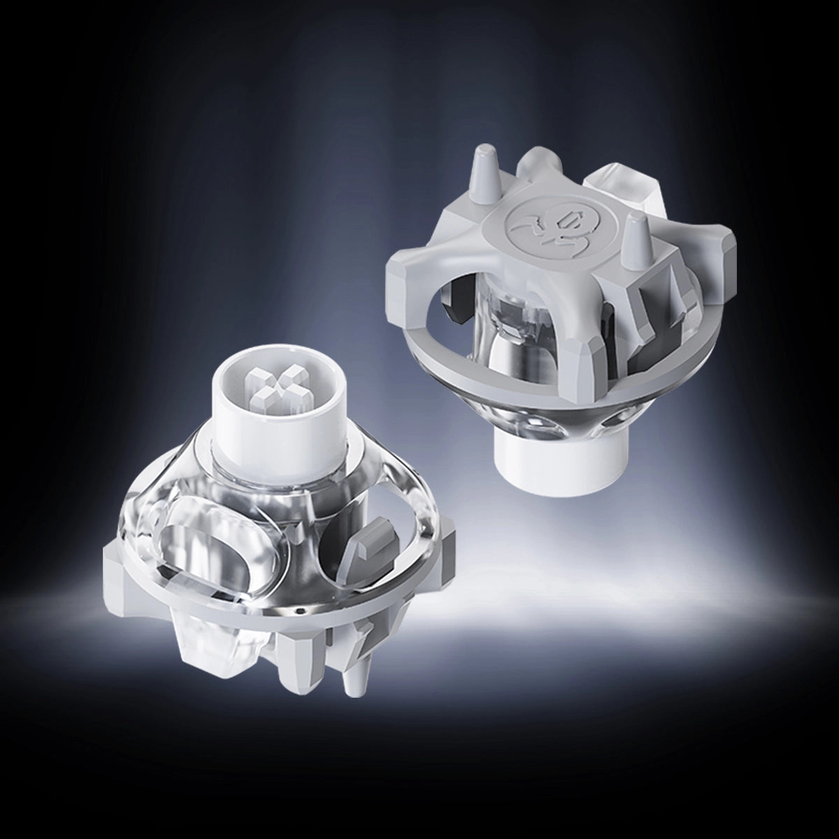 GravaStar UFO Magnetschalter – Hall-Effekt Gaming-Switches für V-Serie-Lila/Silber