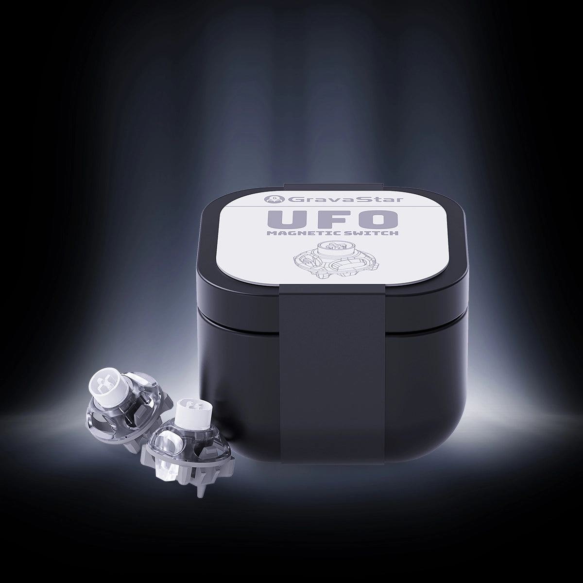 GravaStar UFO Magnetic Switch - Hall Effect Switches for V Series (Purple/Silver)