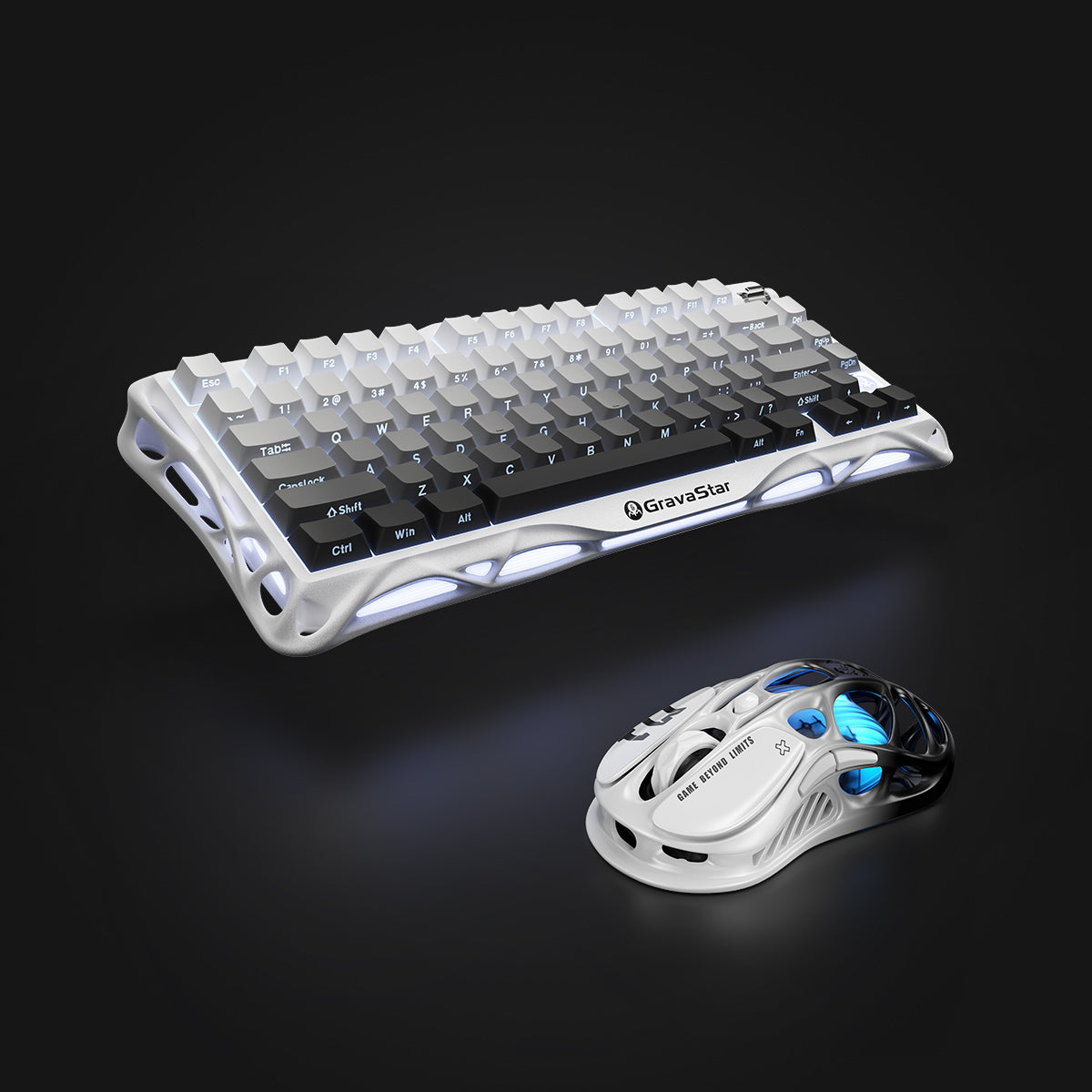 GravaStar Pro-Gaming-Set – Verlauf-Weiß