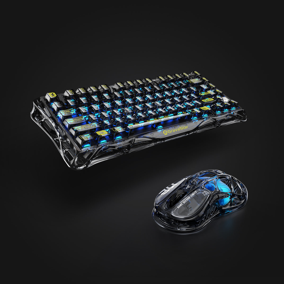 GravaStar Core-Flex-Gaming-Set – Transparent-Schwarz
