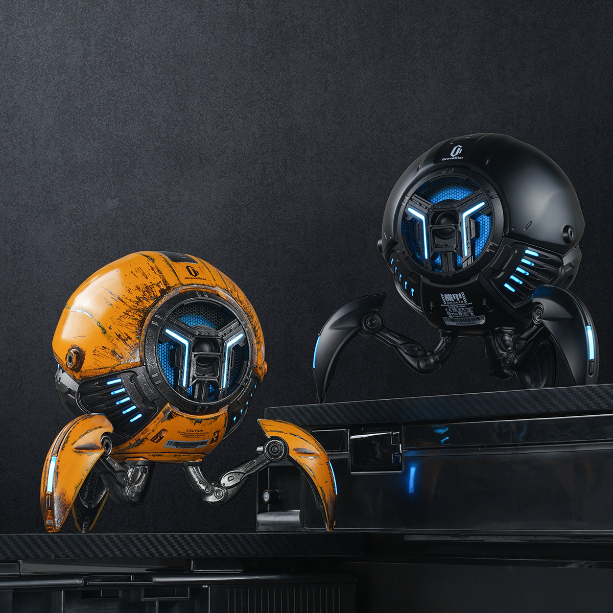 GravaStar Mars Pro Gaming-Lautsprecher Set-Kampfgelb-Schwarz