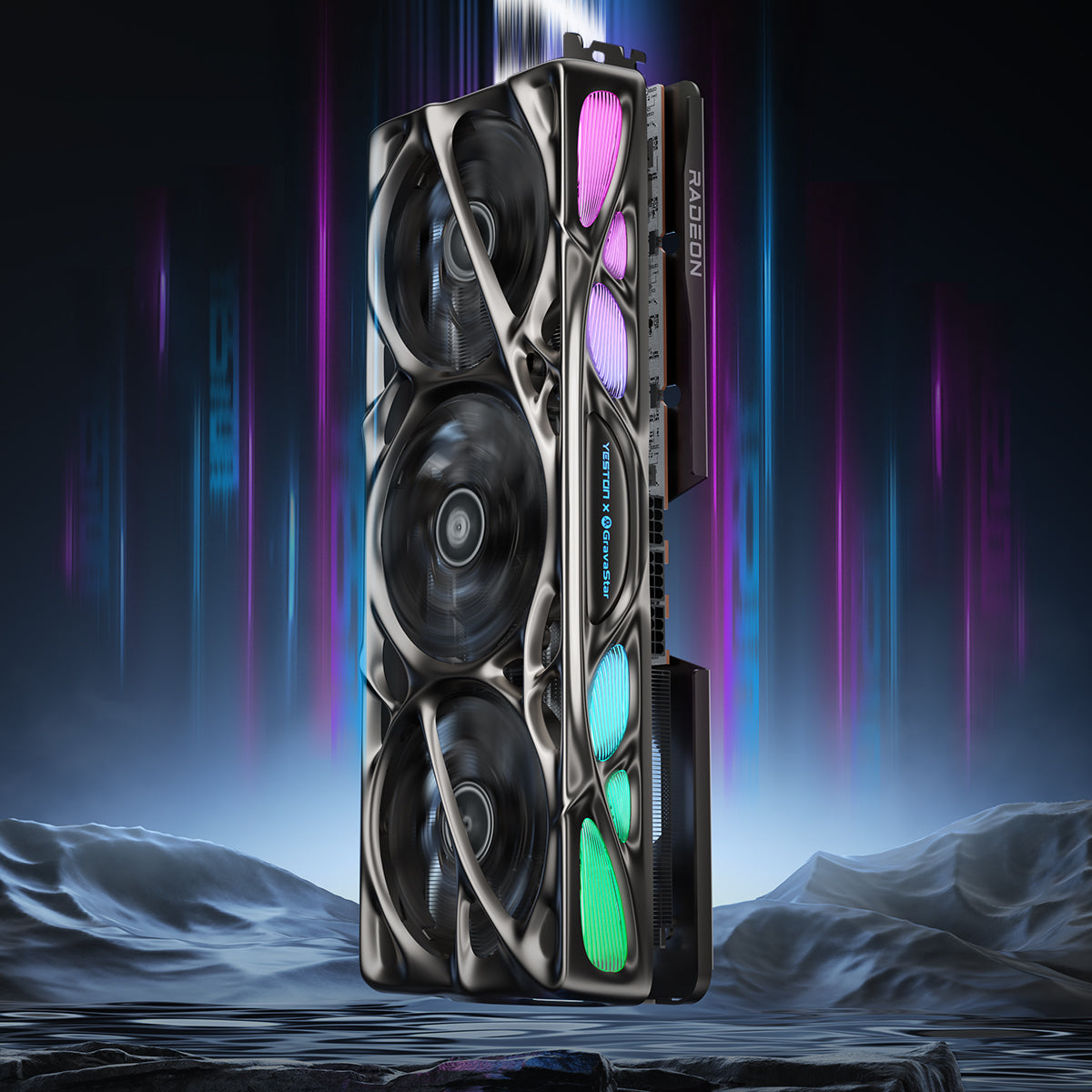 Yeston x GravaStar AMD RADEON RX 9070 XT 16G GDDR6 Mercury Nova OC
