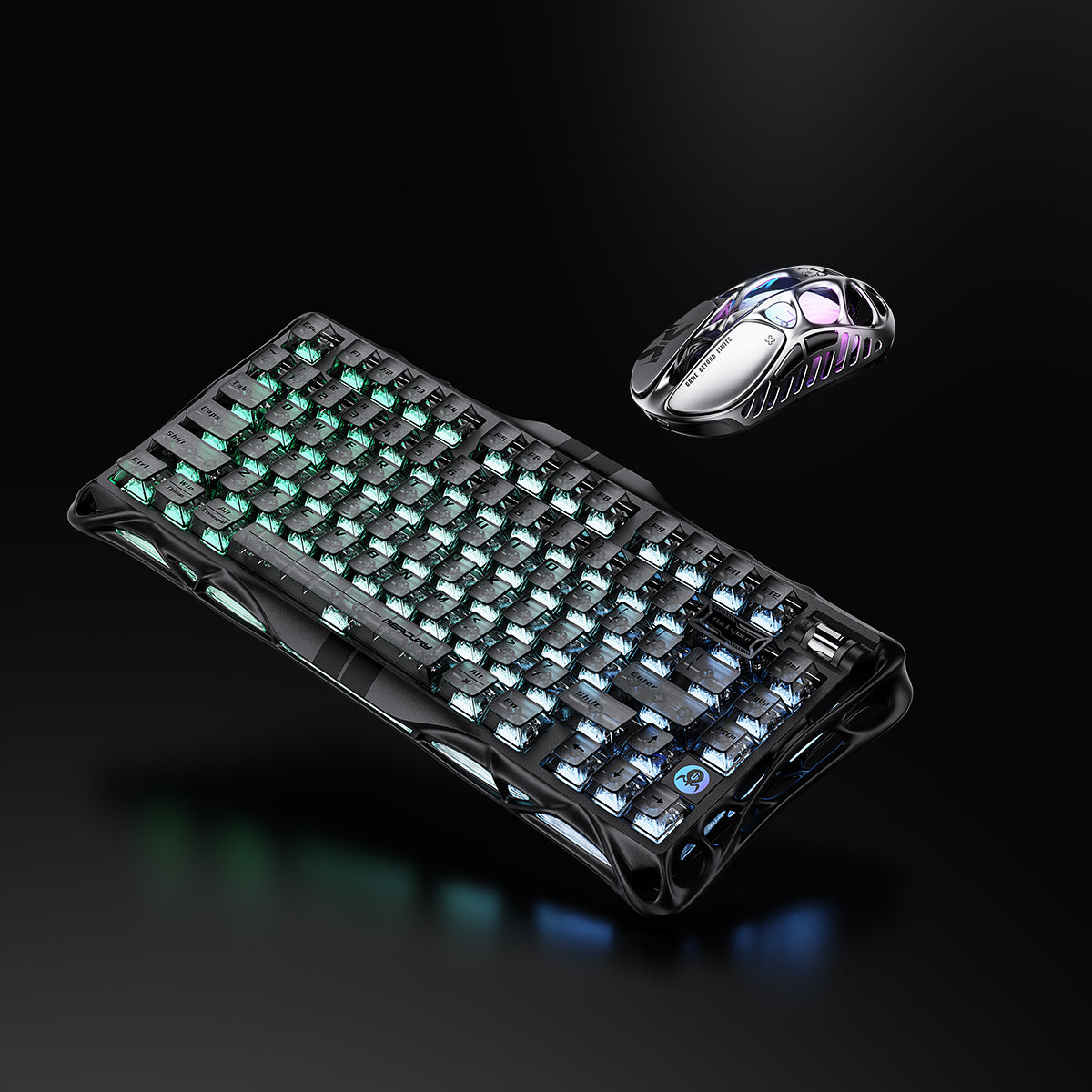 GravaStar 8000Hz Ultra-Schnelles Hall-Effekt Gaming-Set - Stealth-Schwarz/Mecha-Grau