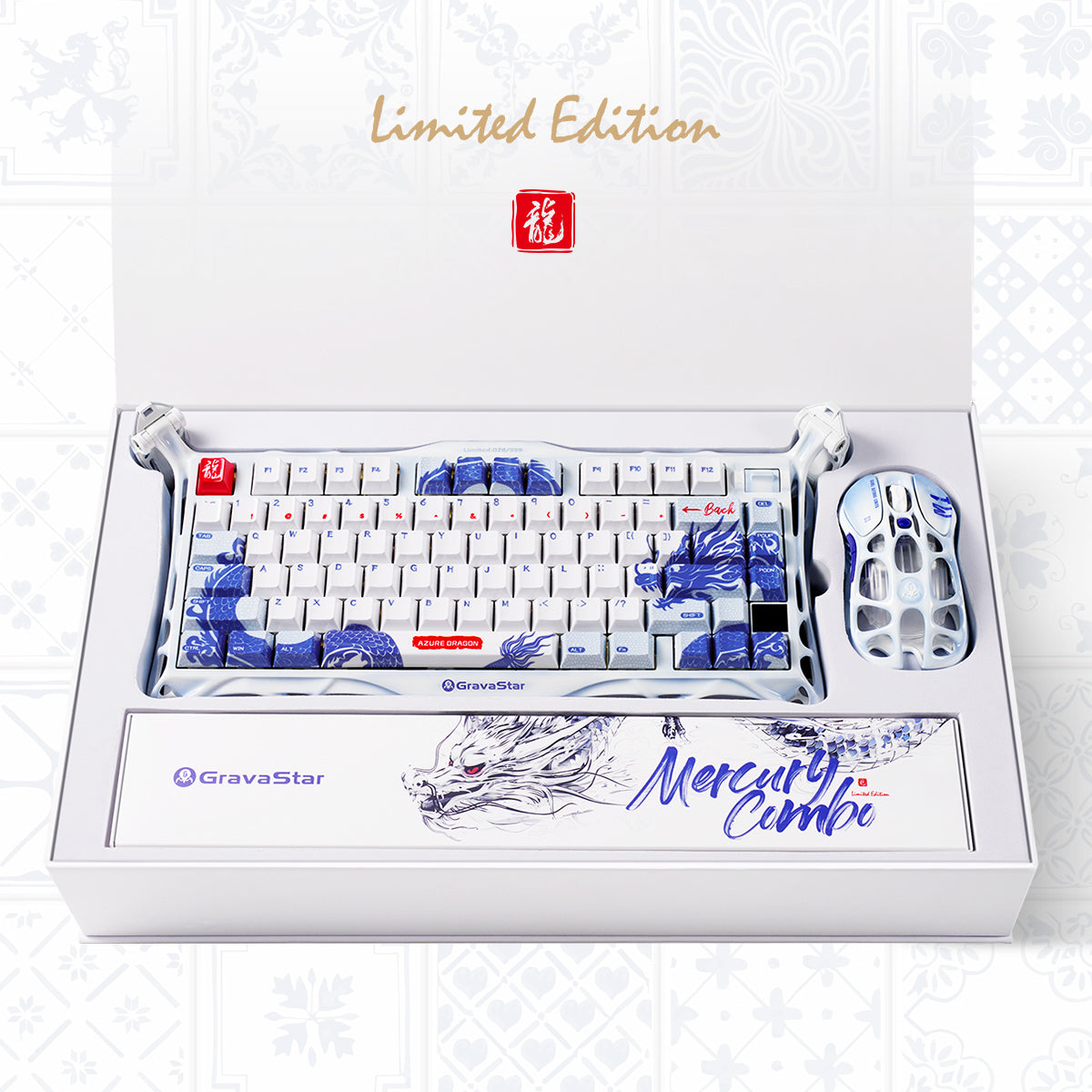 GravaStar Limited-Gaming-Set – Porzellanblau-Sonderedition