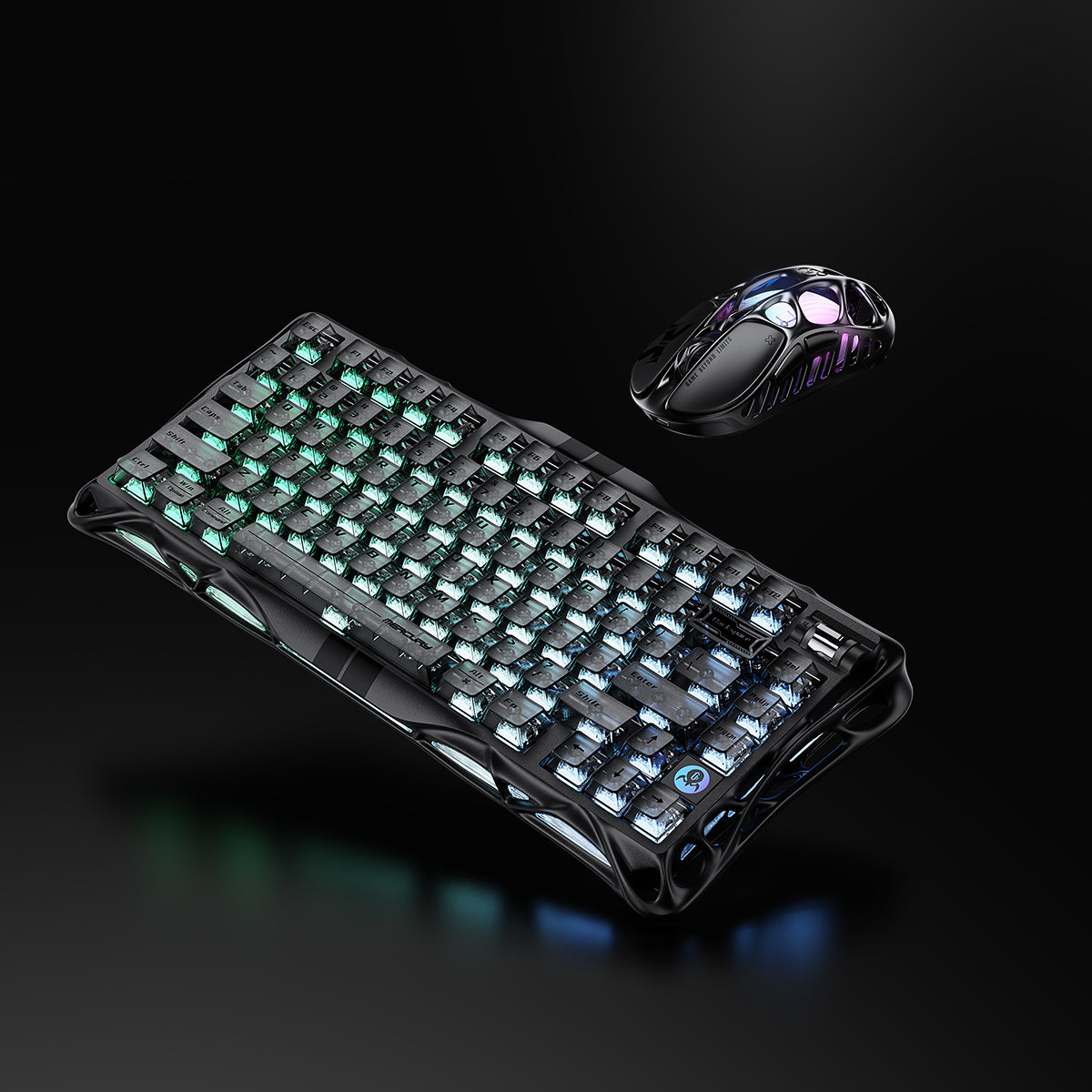 GravaStar 8000Hz Ultra-Schnelles Hall-Effekt Gaming-Set - Stealth-Schwarz/Mecha-Grau