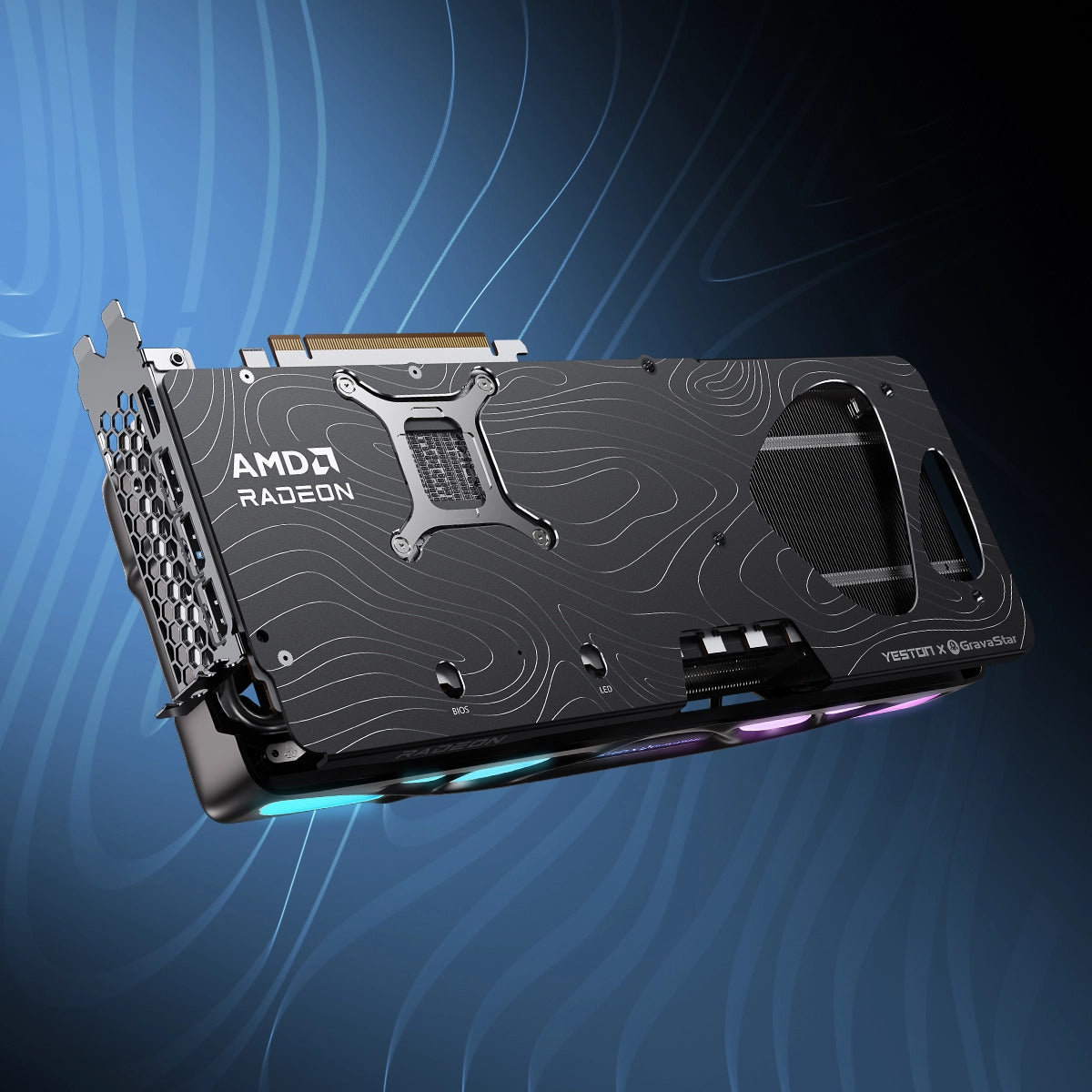 Yeston x GravaStar AMD RADEON RX 9070 XT 16G GDDR6 Mercury Nova OC
