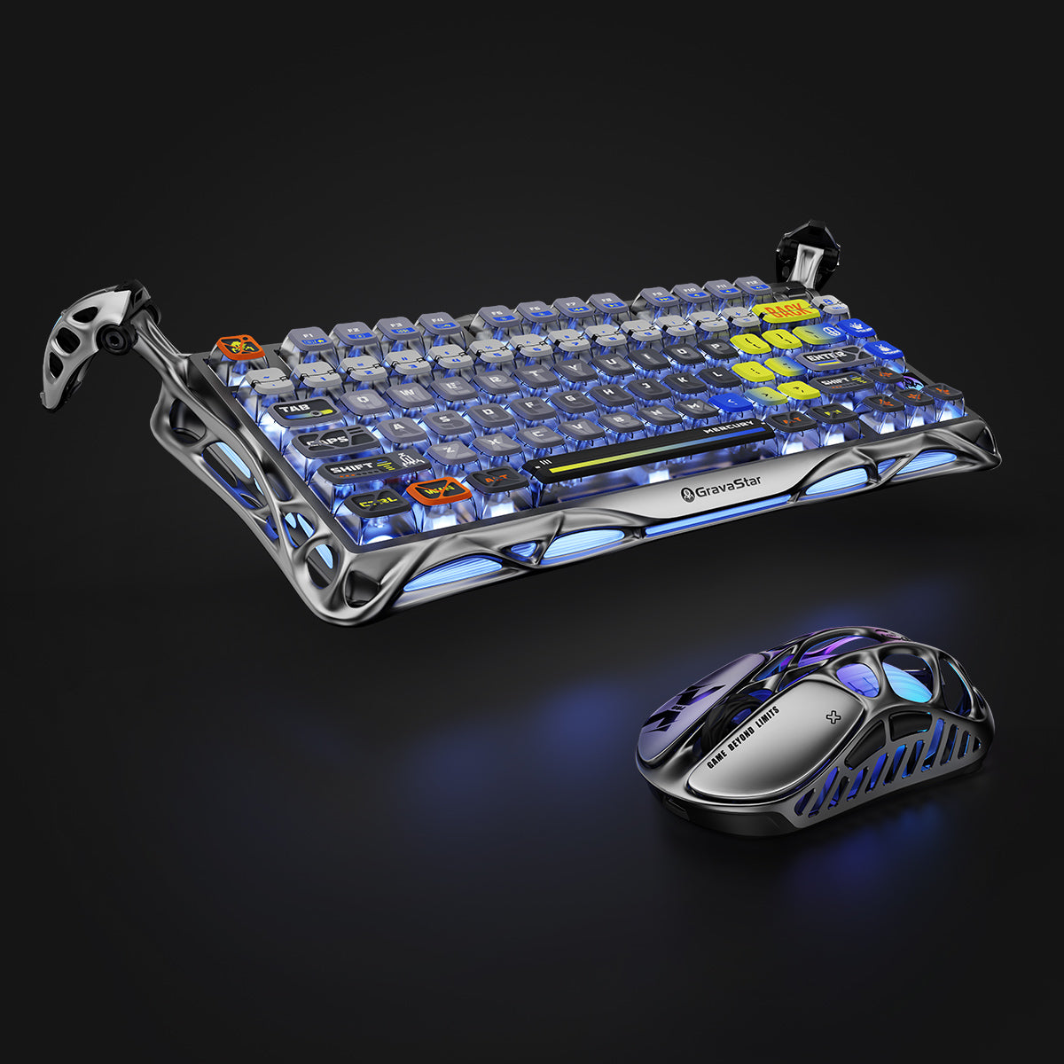 GravaStar Ultimate-Gaming-Set-Interstellar Silver