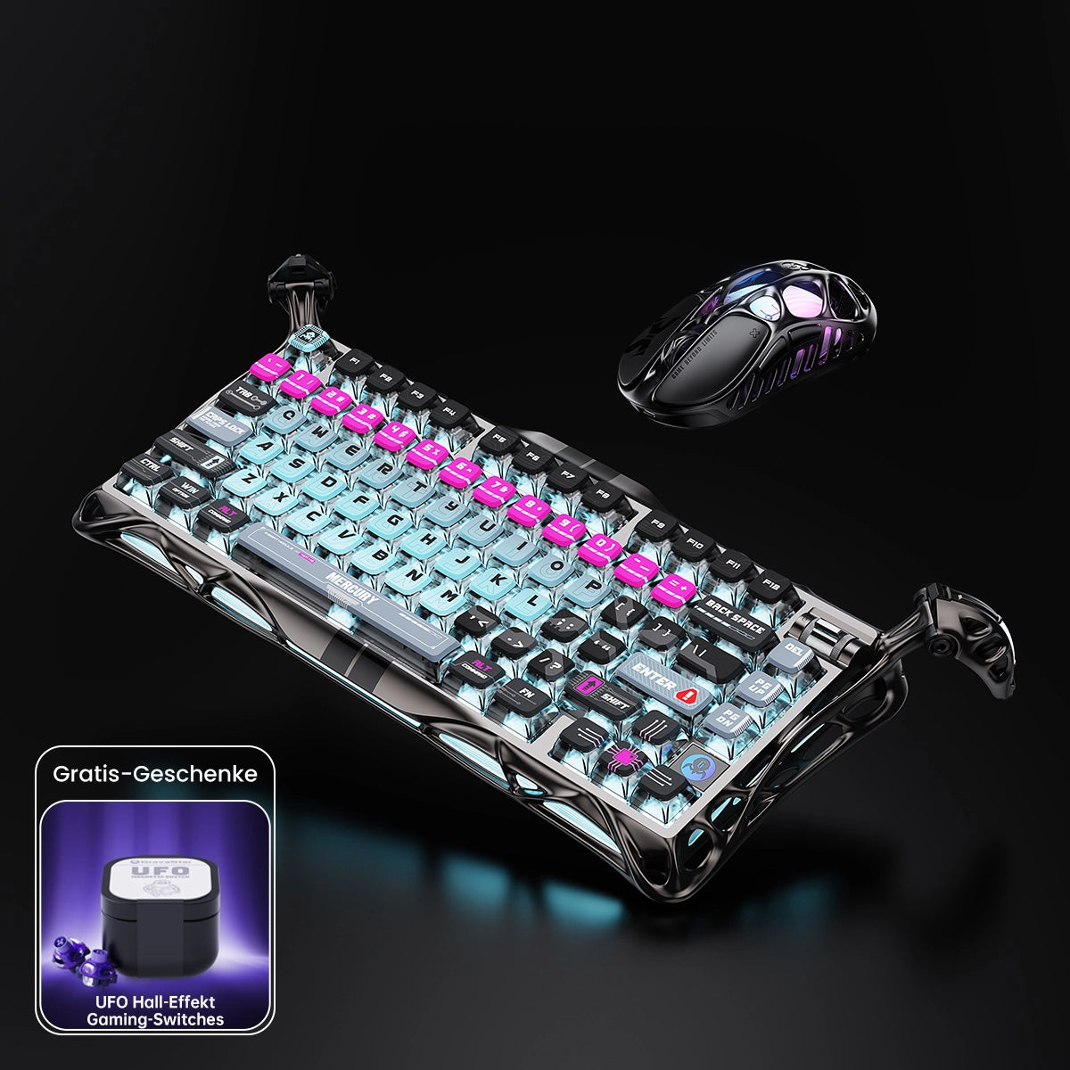 GravaStar 8000Hz Ultra-Schnelles Hall-Effekt Gaming-Komplettset - Cyberpunk